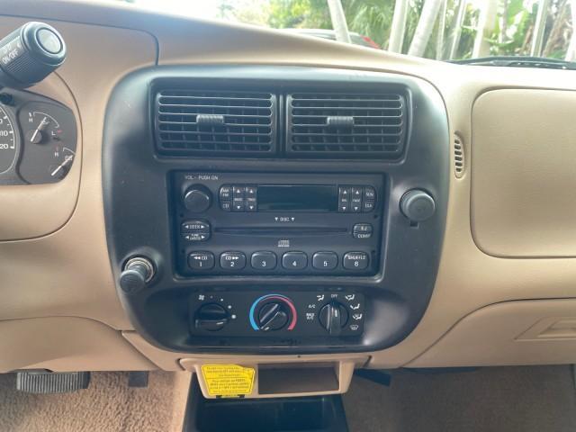 2002 Harvest Gold Metallic /Med Prairie Tan Ford Ranger XLT LOW MILES 62,461 1 OWNER (1FTYR44U32P) with an 3.0L SEFI V6 Engine engine, Automatic transmission, located at 4701 North Dixie Hwy, Pompano Beach, FL, 33064, (954) 422-2889, 26.240938, -80.123474 - OUR WEBPAGE FLORIDACARS1.COM HAS OVER 100 PHOTOS AND FREE CARFAX LINK 2002 FORD RANGER XLT APPEARANCE 1 OWNER VIN: 1FTYR44U32PA13610 1 F T Y R 4 4 U 3 2 P A 1 3 6 1 0 4 DOOR EXTENDED CAB PICKUP 3.0L V6 F OHV GASOLINE 22 MPG REAR WHEEL DRIVE Features ABS Brakes Air Conditioning AM/FM Stereo Bed Liner - Photo#52