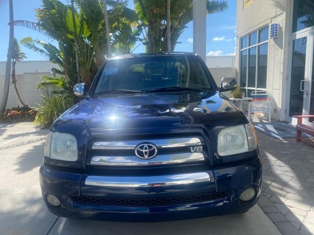 2004 Blue Marlin Pearl /Gray Toyota Tundra SR5 V8 4.7 CREW CAB FLORIDA (5TBET34174S) with an 4.7L DOHC EFI 32-Valve V8 i-Force Engine engine, Automatic transmission, located at 4701 North Dixie Hwy, Pompano Beach, FL, 33064, (954) 422-2889, 26.240938, -80.123474 - OUR WEBPAGE FLORIDACARS1.COM HAS OVER 100 PHOTOS AND FREE CARFAX LINK 2004 TOYOTA TUNDRA SR5 VIN: 5TBET34174S439824 5 T B E T 3 4 1 7 4 S 4 3 9 8 2 4 4 DOOR EXTENDED CAB PICKUP 4.7L V8 F DOHC 32V GASOLINE 19 MPG REAR WHEEL DRIVE Features ABS Brakes Air Conditioning Alloy Wheels AM/FM Stereo Automati - Photo#2