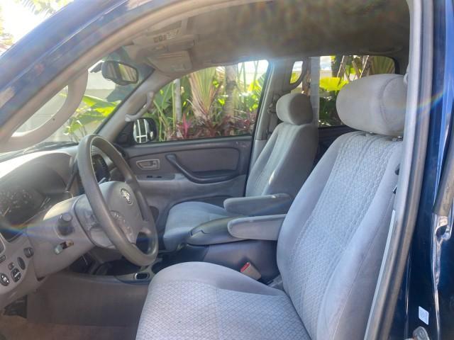 2004 Blue Marlin Pearl /Gray Toyota Tundra SR5 V8 4.7 CREW CAB FLORIDA (5TBET34174S) with an 4.7L DOHC EFI 32-Valve V8 i-Force Engine engine, Automatic transmission, located at 4701 North Dixie Hwy, Pompano Beach, FL, 33064, (954) 422-2889, 26.240938, -80.123474 - OUR WEBPAGE FLORIDACARS1.COM HAS OVER 100 PHOTOS AND FREE CARFAX LINK 2004 TOYOTA TUNDRA SR5 VIN: 5TBET34174S439824 5 T B E T 3 4 1 7 4 S 4 3 9 8 2 4 4 DOOR EXTENDED CAB PICKUP 4.7L V8 F DOHC 32V GASOLINE 19 MPG REAR WHEEL DRIVE Features ABS Brakes Air Conditioning Alloy Wheels AM/FM Stereo Automati - Photo#45