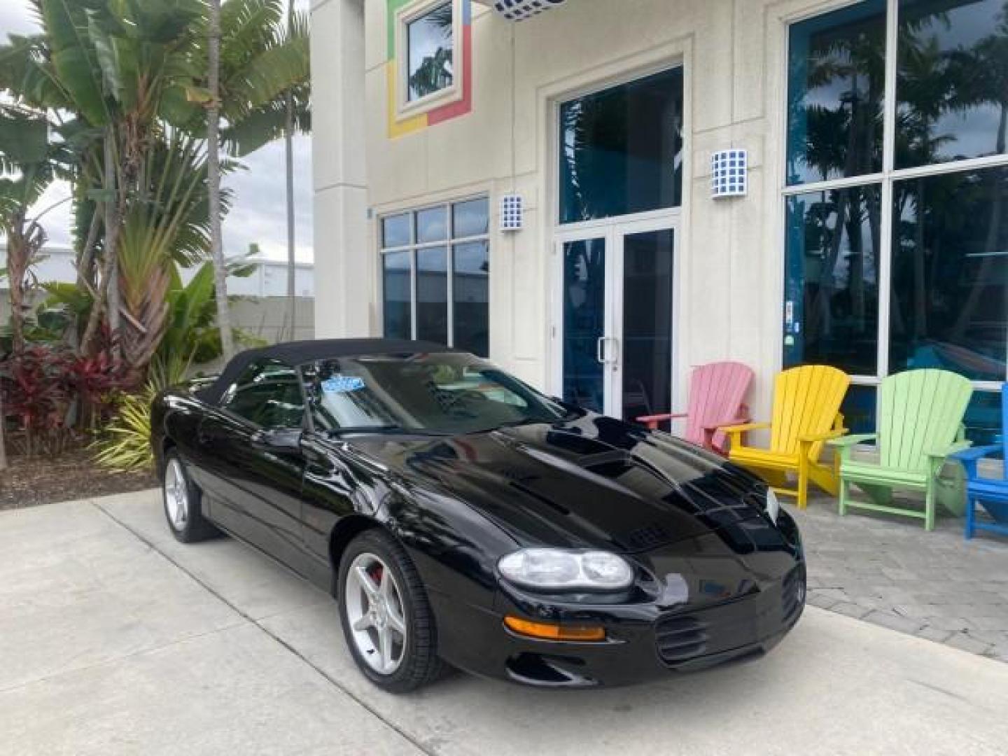 2002 Black /Ebony Chevrolet Camaro Z28 CONV 6 SPD LOW MILES 29,016 (2G1FP32G622) with an 5.7L SFI V8 Engine engine, Manual transmission, located at 4701 North Dixie Hwy, Pompano Beach, FL, 33064, (954) 422-2889, 26.240938, -80.123474 - OUR WEBPAGE FLORIDACARS1.COM HAS OVER 100 PHOTOS AND FREE CARFAX LINK 2002 CHEVROLET CAMARO Z28 6 SPEED ALL ORIGINAL PAINT VERY LOW MILES VIN: 2G1FP32G622129985 2 G 1 F P 3 2 G 6 2 2 1 2 9 9 8 5 CONVERTIBLE 5.7L V8 F OHV GASOLINE 25 MPG REAR WHEEL DRIVE Features ABS Brakes Air Conditioning Alloy Whe - Photo#1