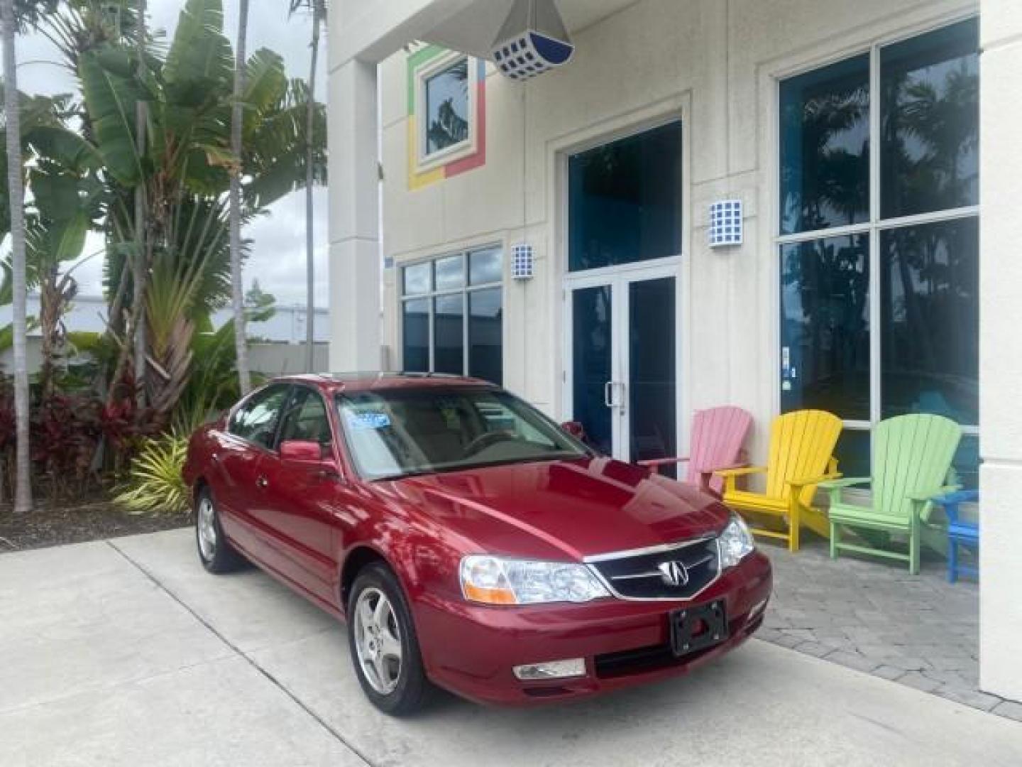 2002 Firepepper Red Pearl /Parchment Acura TL 3.2 LOW MILES 36,004 (19UUA566X2A) with an 3.2L SOHC PGM-FI 24-Valve V6 Engine engine, Automatic transmission, located at 4701 North Dixie Hwy, Pompano Beach, FL, 33064, (954) 422-2889, 26.240938, -80.123474 - OUR WEBPAGE FLORIDACARS1.COM HAS OVER 100 PHOTOS AND FREE CARFAX LINK 2002 ACURA TL 3.2 THIS IS THE LOWEST MILE ONE IN THE COUNTRY LOOKS ALL ORIGINAL PAINT ORIGINAL PRICE $28,880 VIN: 19UUA566X2A037479 1 9 U U A 5 6 6 X 2 A 0 3 7 4 7 9 SEDAN 4 DR 3.2L V6 F SOHC 24V GASOLINE 29 MPG FRONT WHEEL DRIVE - Photo#1