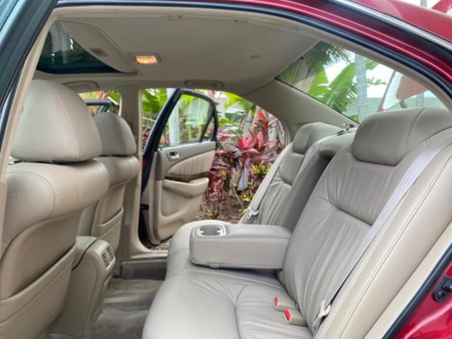 2002 Firepepper Red Pearl /Parchment Acura TL 3.2 LOW MILES 36,004 (19UUA566X2A) with an 3.2L SOHC PGM-FI 24-Valve V6 Engine engine, Automatic transmission, located at 4701 North Dixie Hwy, Pompano Beach, FL, 33064, (954) 422-2889, 26.240938, -80.123474 - OUR WEBPAGE FLORIDACARS1.COM HAS OVER 100 PHOTOS AND FREE CARFAX LINK 2002 ACURA TL 3.2 THIS IS THE LOWEST MILE ONE IN THE COUNTRY LOOKS ALL ORIGINAL PAINT ORIGINAL PRICE $28,880 VIN: 19UUA566X2A037479 1 9 U U A 5 6 6 X 2 A 0 3 7 4 7 9 SEDAN 4 DR 3.2L V6 F SOHC 24V GASOLINE 29 MPG FRONT WHEEL DRIVE - Photo#14