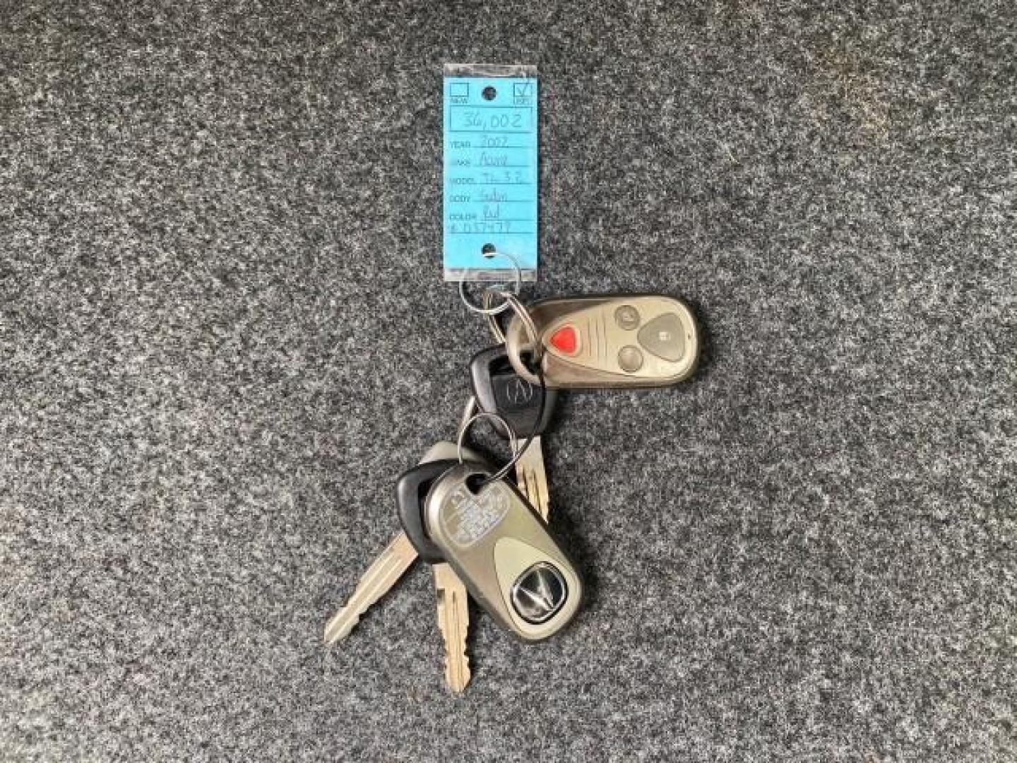 2002 Firepepper Red Pearl /Parchment Acura TL 3.2 LOW MILES 36,004 (19UUA566X2A) with an 3.2L SOHC PGM-FI 24-Valve V6 Engine engine, Automatic transmission, located at 4701 North Dixie Hwy, Pompano Beach, FL, 33064, (954) 422-2889, 26.240938, -80.123474 - OUR WEBPAGE FLORIDACARS1.COM HAS OVER 100 PHOTOS AND FREE CARFAX LINK 2002 ACURA TL 3.2 THIS IS THE LOWEST MILE ONE IN THE COUNTRY LOOKS ALL ORIGINAL PAINT ORIGINAL PRICE $28,880 VIN: 19UUA566X2A037479 1 9 U U A 5 6 6 X 2 A 0 3 7 4 7 9 SEDAN 4 DR 3.2L V6 F SOHC 24V GASOLINE 29 MPG FRONT WHEEL DRIVE - Photo#23