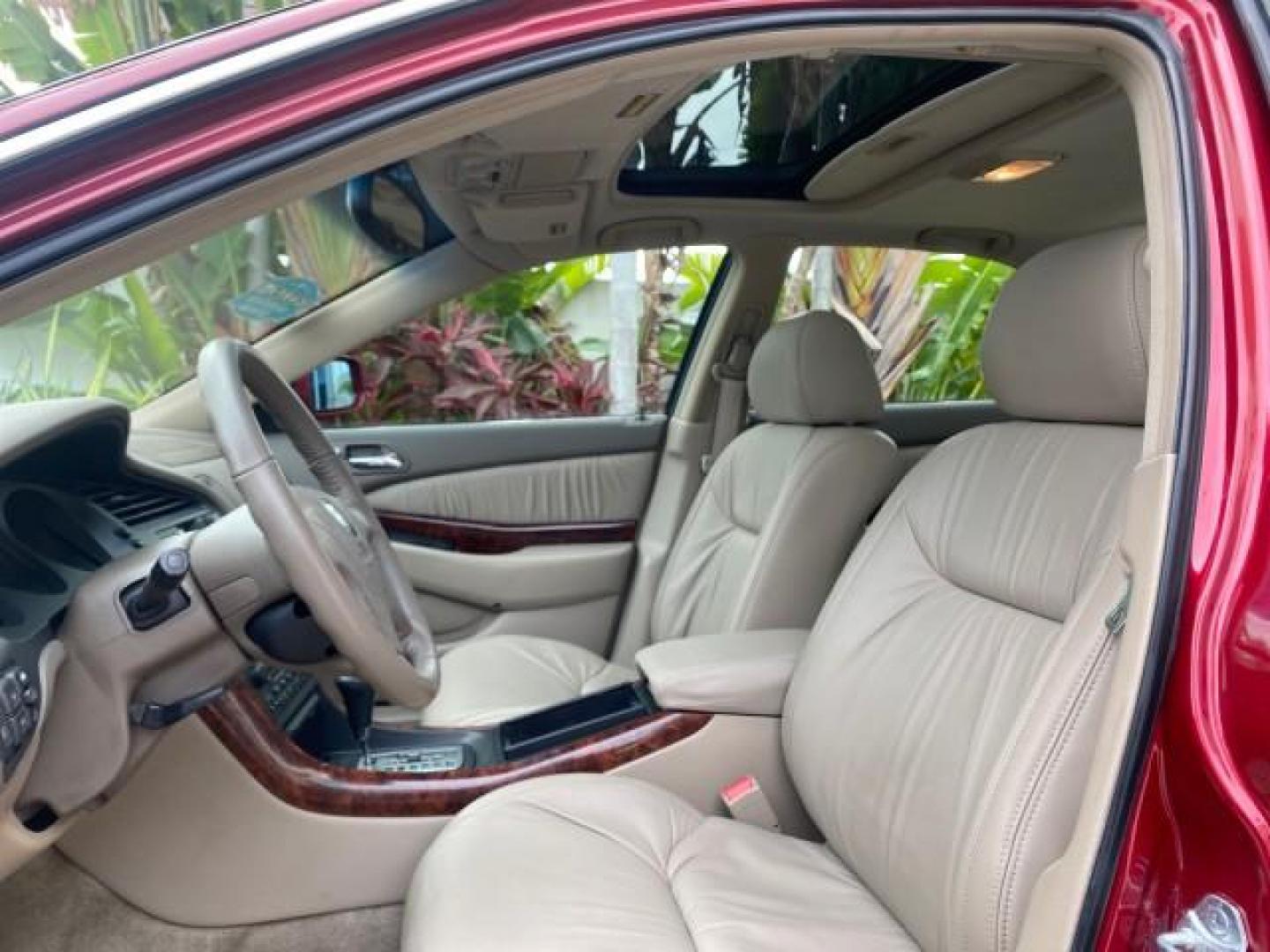 2002 Firepepper Red Pearl /Parchment Acura TL 3.2 LOW MILES 36,004 (19UUA566X2A) with an 3.2L SOHC PGM-FI 24-Valve V6 Engine engine, Automatic transmission, located at 4701 North Dixie Hwy, Pompano Beach, FL, 33064, (954) 422-2889, 26.240938, -80.123474 - OUR WEBPAGE FLORIDACARS1.COM HAS OVER 100 PHOTOS AND FREE CARFAX LINK 2002 ACURA TL 3.2 THIS IS THE LOWEST MILE ONE IN THE COUNTRY LOOKS ALL ORIGINAL PAINT ORIGINAL PRICE $28,880 VIN: 19UUA566X2A037479 1 9 U U A 5 6 6 X 2 A 0 3 7 4 7 9 SEDAN 4 DR 3.2L V6 F SOHC 24V GASOLINE 29 MPG FRONT WHEEL DRIVE - Photo#43