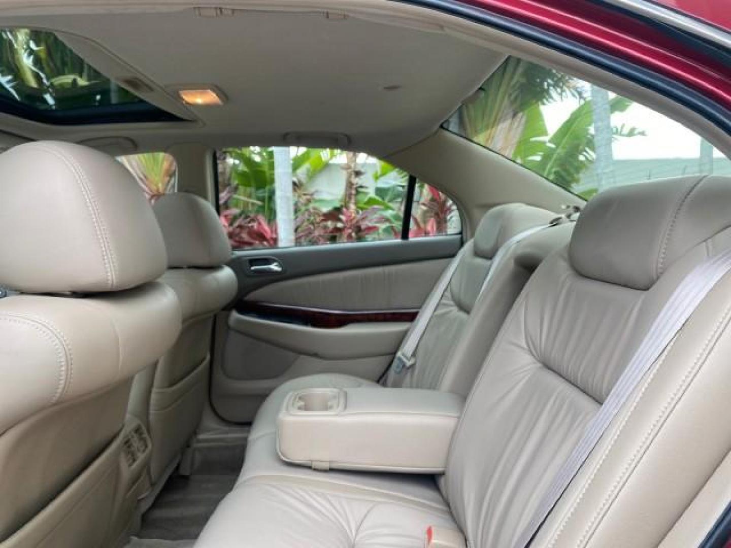 2002 Firepepper Red Pearl /Parchment Acura TL 3.2 LOW MILES 36,004 (19UUA566X2A) with an 3.2L SOHC PGM-FI 24-Valve V6 Engine engine, Automatic transmission, located at 4701 North Dixie Hwy, Pompano Beach, FL, 33064, (954) 422-2889, 26.240938, -80.123474 - OUR WEBPAGE FLORIDACARS1.COM HAS OVER 100 PHOTOS AND FREE CARFAX LINK 2002 ACURA TL 3.2 THIS IS THE LOWEST MILE ONE IN THE COUNTRY LOOKS ALL ORIGINAL PAINT ORIGINAL PRICE $28,880 VIN: 19UUA566X2A037479 1 9 U U A 5 6 6 X 2 A 0 3 7 4 7 9 SEDAN 4 DR 3.2L V6 F SOHC 24V GASOLINE 29 MPG FRONT WHEEL DRIVE - Photo#79