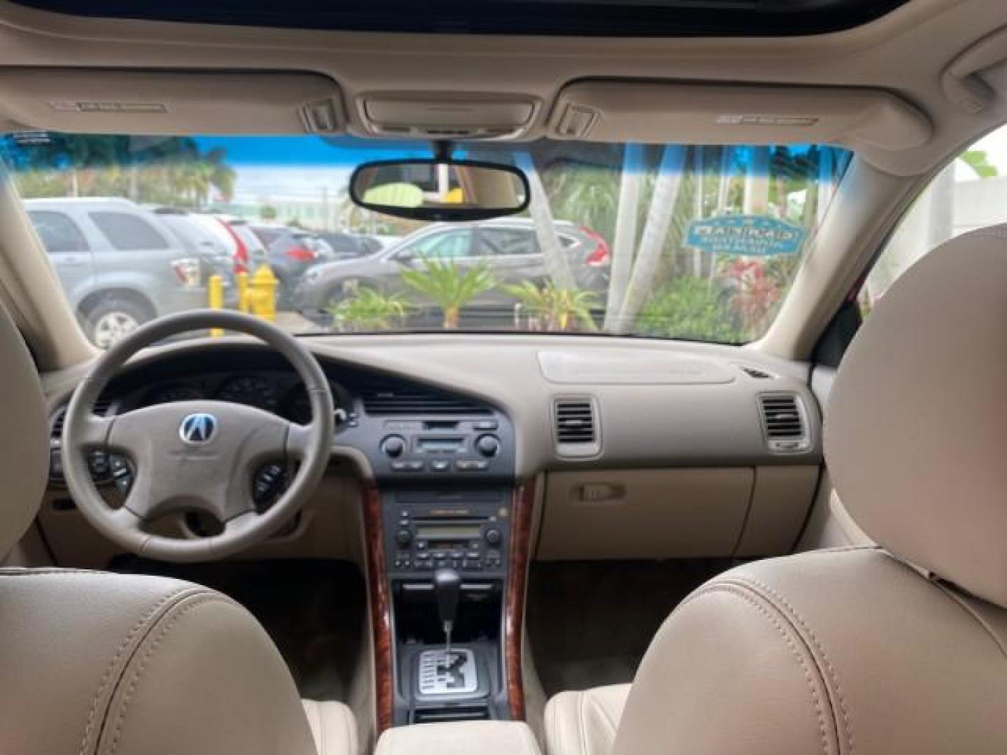 2002 Firepepper Red Pearl /Parchment Acura TL 3.2 LOW MILES 36,004 (19UUA566X2A) with an 3.2L SOHC PGM-FI 24-Valve V6 Engine engine, Automatic transmission, located at 4701 North Dixie Hwy, Pompano Beach, FL, 33064, (954) 422-2889, 26.240938, -80.123474 - OUR WEBPAGE FLORIDACARS1.COM HAS OVER 100 PHOTOS AND FREE CARFAX LINK 2002 ACURA TL 3.2 THIS IS THE LOWEST MILE ONE IN THE COUNTRY LOOKS ALL ORIGINAL PAINT ORIGINAL PRICE $28,880 VIN: 19UUA566X2A037479 1 9 U U A 5 6 6 X 2 A 0 3 7 4 7 9 SEDAN 4 DR 3.2L V6 F SOHC 24V GASOLINE 29 MPG FRONT WHEEL DRIVE - Photo#84