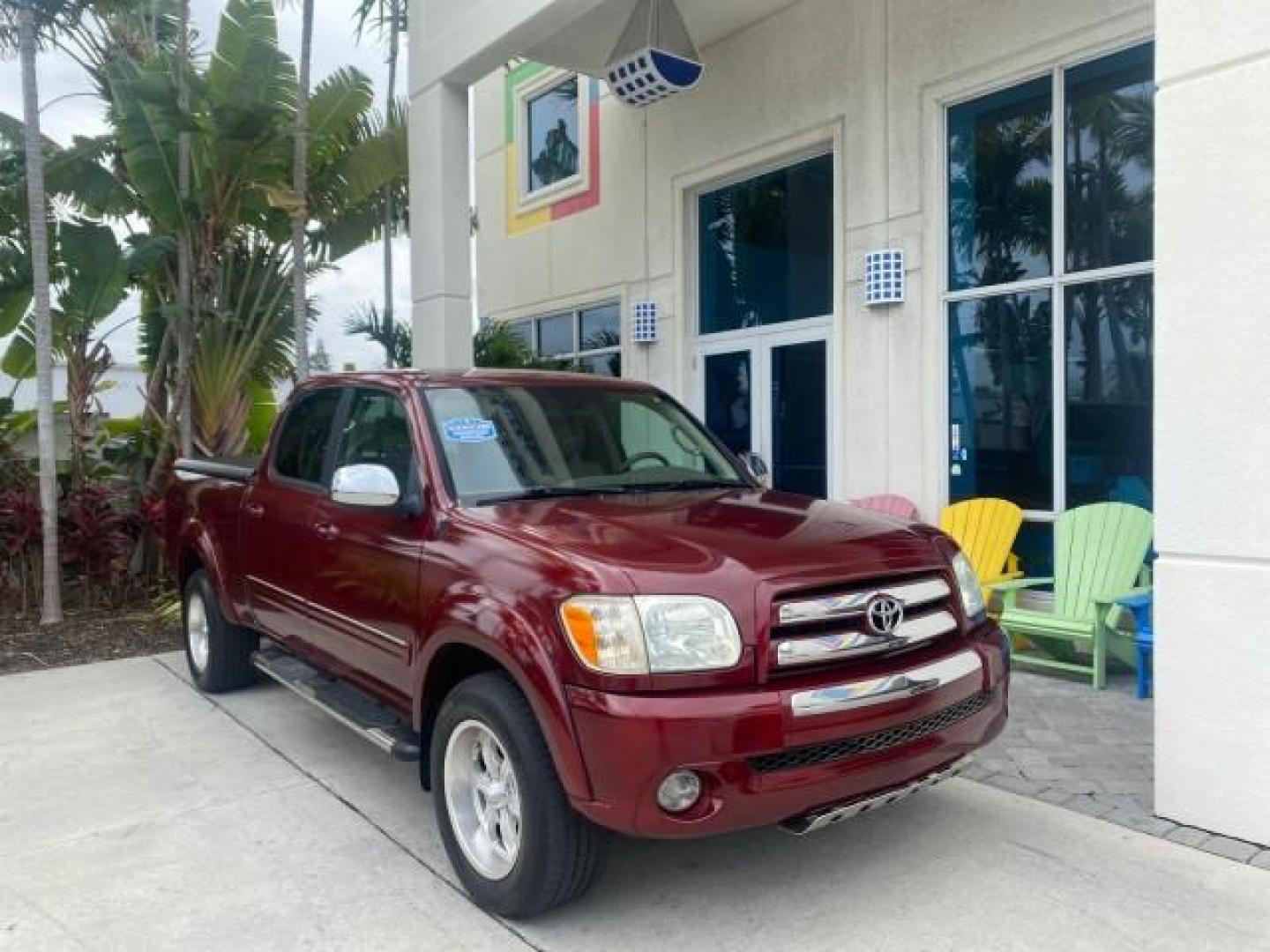 2006 Salsa Red Pearl /Taupe Toyota Tundra SR5 4 DR CREW LOW MILES 93,838 (5TBET34156S) with an 4.7L DOHC SEFI 32-Valve i-Force V8 Engine engine, Automatic transmission, located at 4701 North Dixie Hwy, Pompano Beach, FL, 33064, (954) 422-2889, 26.240938, -80.123474 - OUR WEBPAGE FLORIDACARS1.COM HAS OVER 100 PHOTOS AND FREE CARFAX LINK 2006 TOYOTA TUNDRA SR5 X-SP RACING APPERANCE PCKG - VERY HARD TO FIND IN LEATHER VIN: 5TBET34156S560824 5 T B E T 3 4 1 5 6 S 5 6 0 8 2 4 4 DOOR EXTENDED CAB PICKUP 4.7L V8 F DOHC 32V GASOLINE 19 MPG REAR WHEEL DRIVE Features 20 I - Photo#1