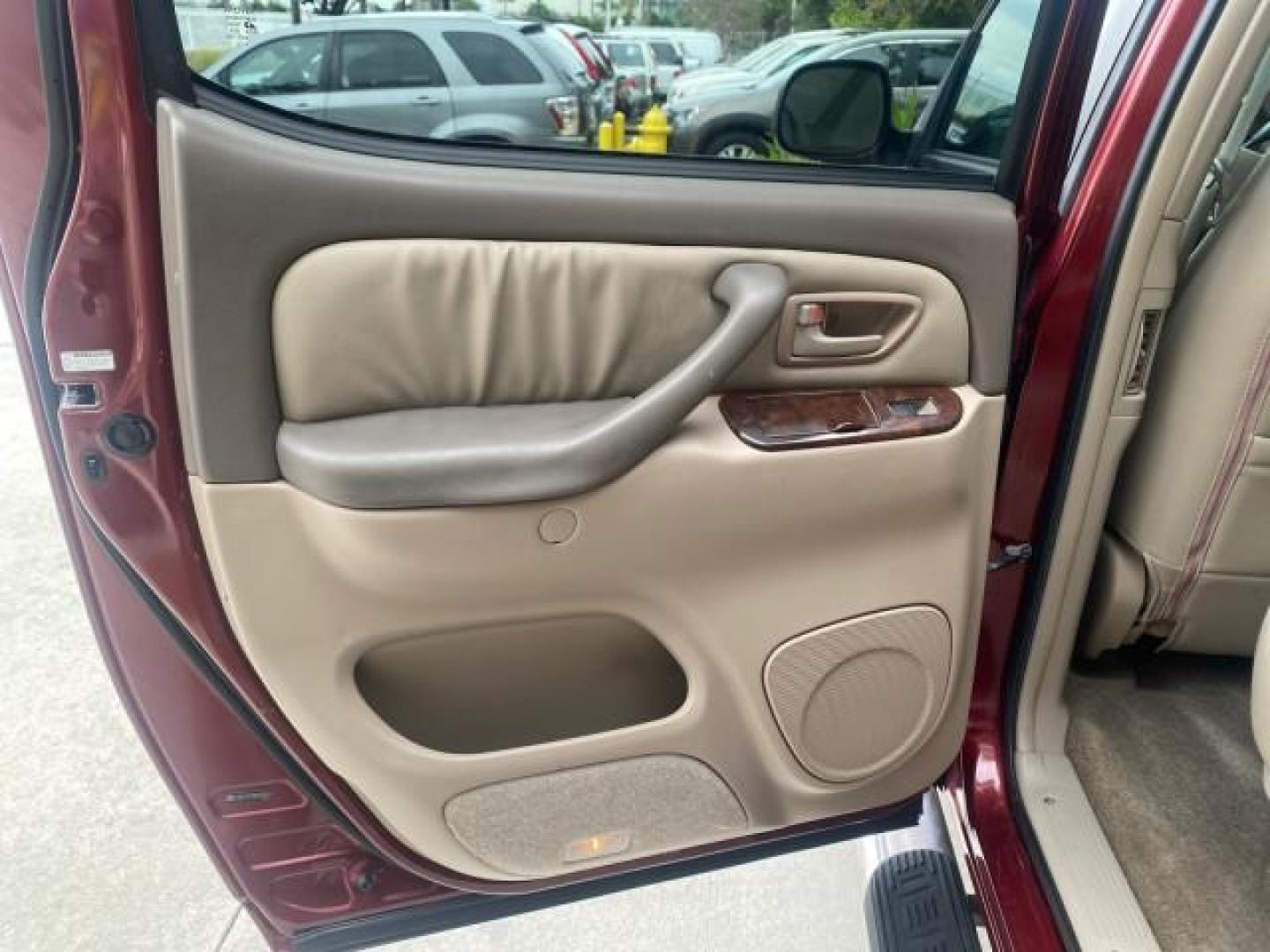 2006 Salsa Red Pearl /Taupe Toyota Tundra SR5 4 DR CREW LOW MILES 93,838 (5TBET34156S) with an 4.7L DOHC SEFI 32-Valve i-Force V8 Engine engine, Automatic transmission, located at 4701 North Dixie Hwy, Pompano Beach, FL, 33064, (954) 422-2889, 26.240938, -80.123474 - OUR WEBPAGE FLORIDACARS1.COM HAS OVER 100 PHOTOS AND FREE CARFAX LINK 2006 TOYOTA TUNDRA SR5 X-SP RACING APPERANCE PCKG - VERY HARD TO FIND IN LEATHER VIN: 5TBET34156S560824 5 T B E T 3 4 1 5 6 S 5 6 0 8 2 4 4 DOOR EXTENDED CAB PICKUP 4.7L V8 F DOHC 32V GASOLINE 19 MPG REAR WHEEL DRIVE Features 20 I - Photo#76