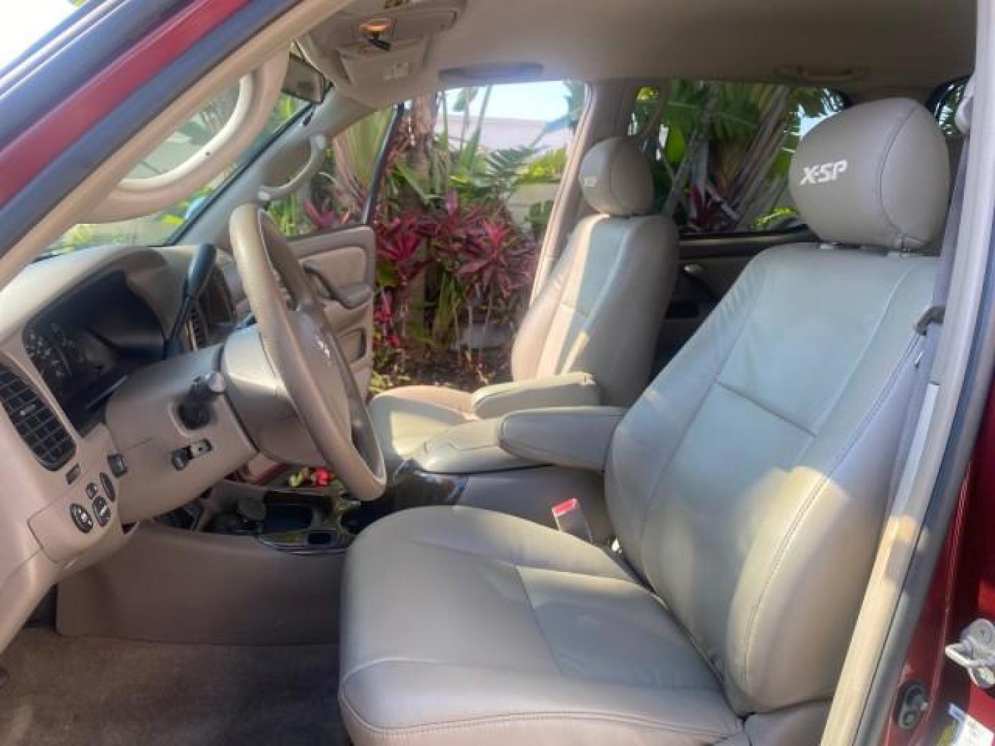 2006 Salsa Red Pearl /Taupe Toyota Tundra SR5 4 DR CREW LOW MILES 93,838 (5TBET34156S) with an 4.7L DOHC SEFI 32-Valve i-Force V8 Engine engine, Automatic transmission, located at 4701 North Dixie Hwy, Pompano Beach, FL, 33064, (954) 422-2889, 26.240938, -80.123474 - OUR WEBPAGE FLORIDACARS1.COM HAS OVER 100 PHOTOS AND FREE CARFAX LINK 2006 TOYOTA TUNDRA SR5 X-SP RACING APPERANCE PCKG - VERY HARD TO FIND IN LEATHER VIN: 5TBET34156S560824 5 T B E T 3 4 1 5 6 S 5 6 0 8 2 4 4 DOOR EXTENDED CAB PICKUP 4.7L V8 F DOHC 32V GASOLINE 19 MPG REAR WHEEL DRIVE Features 20 I - Photo#10