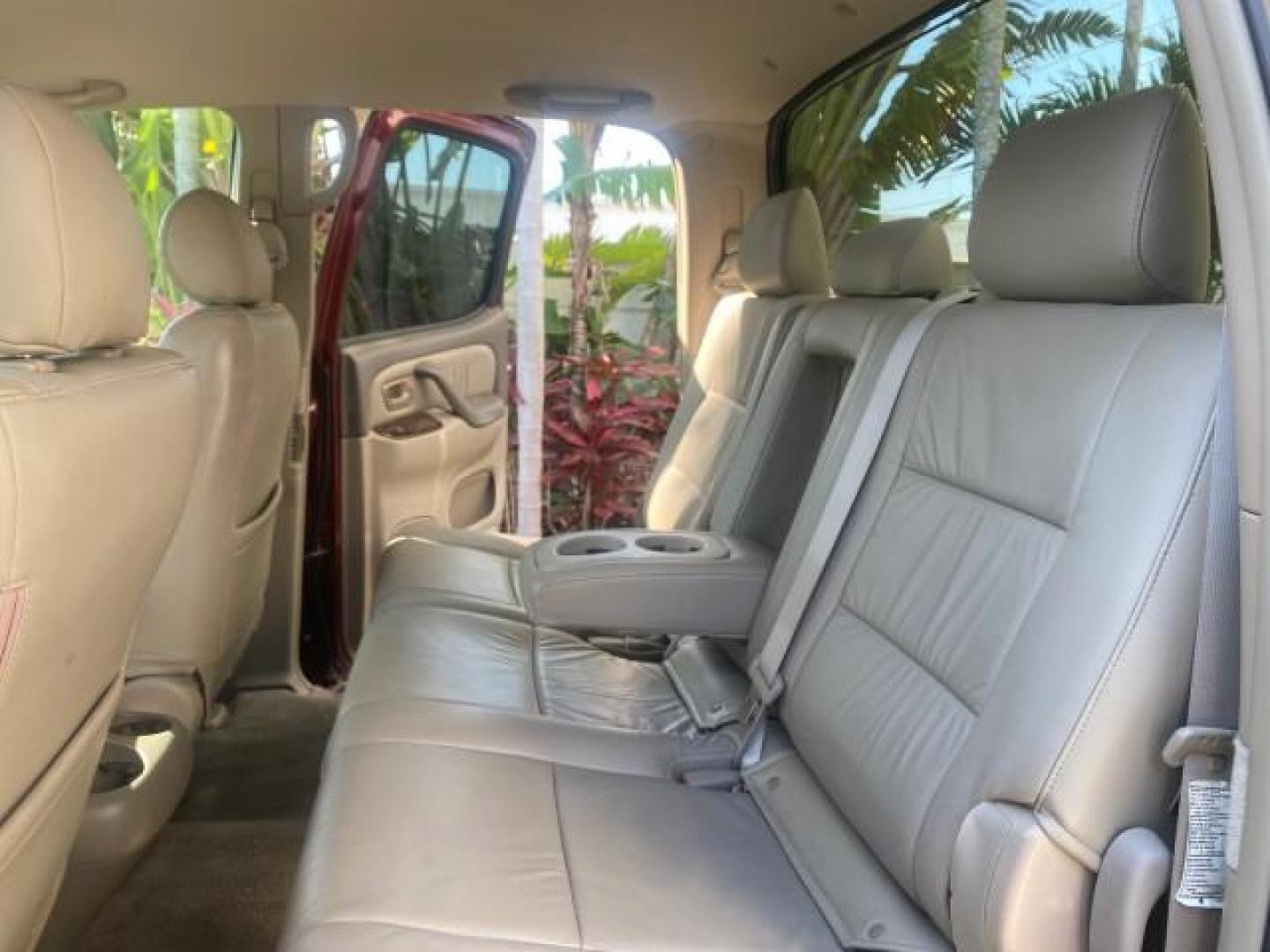 2006 Salsa Red Pearl /Taupe Toyota Tundra SR5 4 DR CREW LOW MILES 93,838 (5TBET34156S) with an 4.7L DOHC SEFI 32-Valve i-Force V8 Engine engine, Automatic transmission, located at 4701 North Dixie Hwy, Pompano Beach, FL, 33064, (954) 422-2889, 26.240938, -80.123474 - OUR WEBPAGE FLORIDACARS1.COM HAS OVER 100 PHOTOS AND FREE CARFAX LINK 2006 TOYOTA TUNDRA SR5 X-SP RACING APPERANCE PCKG - VERY HARD TO FIND IN LEATHER VIN: 5TBET34156S560824 5 T B E T 3 4 1 5 6 S 5 6 0 8 2 4 4 DOOR EXTENDED CAB PICKUP 4.7L V8 F DOHC 32V GASOLINE 19 MPG REAR WHEEL DRIVE Features 20 I - Photo#14