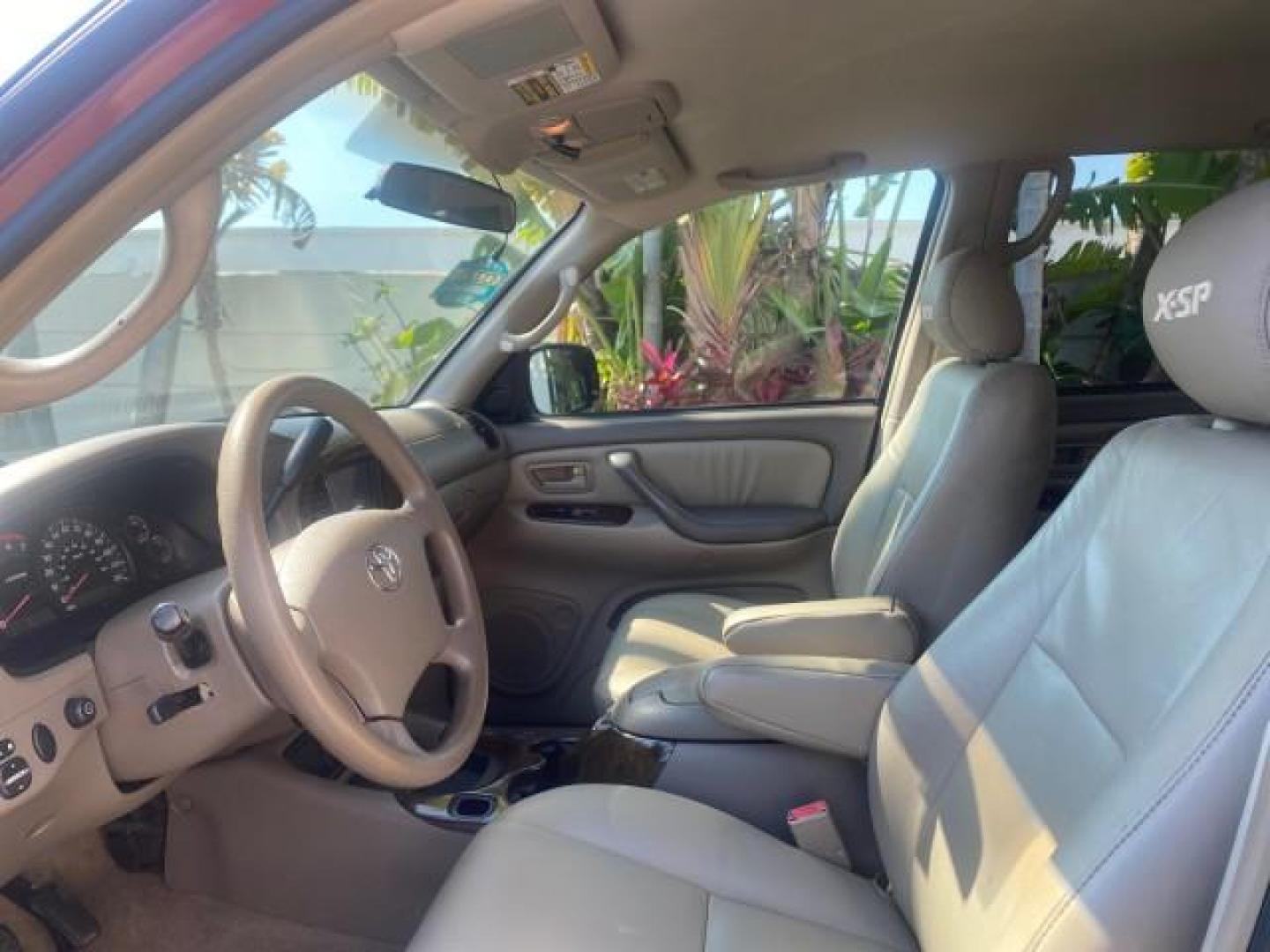 2006 Salsa Red Pearl /Taupe Toyota Tundra SR5 4 DR CREW LOW MILES 93,838 (5TBET34156S) with an 4.7L DOHC SEFI 32-Valve i-Force V8 Engine engine, Automatic transmission, located at 4701 North Dixie Hwy, Pompano Beach, FL, 33064, (954) 422-2889, 26.240938, -80.123474 - OUR WEBPAGE FLORIDACARS1.COM HAS OVER 100 PHOTOS AND FREE CARFAX LINK 2006 TOYOTA TUNDRA SR5 X-SP RACING APPERANCE PCKG - VERY HARD TO FIND IN LEATHER VIN: 5TBET34156S560824 5 T B E T 3 4 1 5 6 S 5 6 0 8 2 4 4 DOOR EXTENDED CAB PICKUP 4.7L V8 F DOHC 32V GASOLINE 19 MPG REAR WHEEL DRIVE Features 20 I - Photo#44