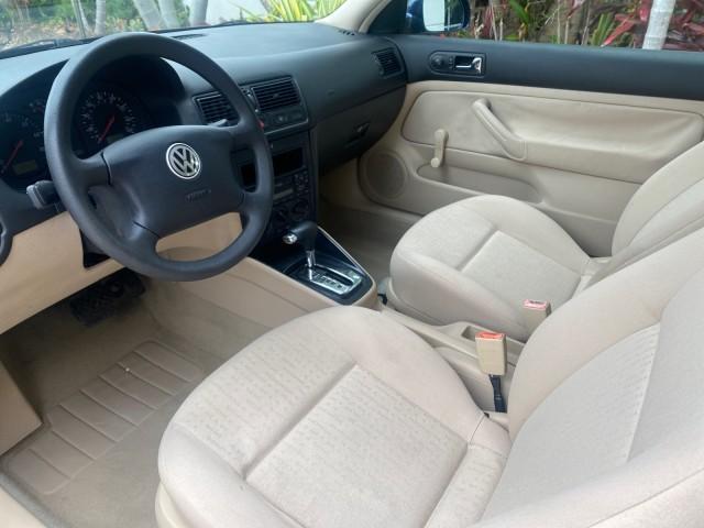 2002 Indigo Blue Pearl /Beige Volkswagen Golf GL LOW MILES 39,298 1 OWNER (9BWBB61J824) with an 2.0L SOHC SMPI I4 Engine engine, Automatic transmission, located at 4701 North Dixie Hwy, Pompano Beach, FL, 33064, (954) 422-2889, 26.240938, -80.123474 - OUR WEBPAGE FLORIDACARS1.COM HAS OVER 100 PHOTOS AND FREE CARFAX LINK 2002 VOLKSWAGEN GOLF GL 1 OWNER HATCHBACK VIN: 9BWBB61J824068531 9 B W B B 6 1 J 8 2 4 0 6 8 5 3 1 HATCHBACK 2 DR 2.0L I4 F SOHC 8V GASOLINE 31 MPG FRONT WHEEL DRIVE Features ABS Brakes Air Conditioning AM/FM Stereo Automatic Tran - Photo#45