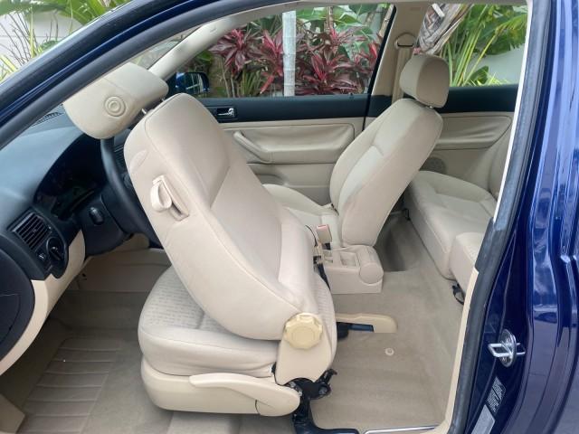 2002 Indigo Blue Pearl /Beige Volkswagen Golf GL LOW MILES 39,298 1 OWNER (9BWBB61J824) with an 2.0L SOHC SMPI I4 Engine engine, Automatic transmission, located at 4701 North Dixie Hwy, Pompano Beach, FL, 33064, (954) 422-2889, 26.240938, -80.123474 - OUR WEBPAGE FLORIDACARS1.COM HAS OVER 100 PHOTOS AND FREE CARFAX LINK 2002 VOLKSWAGEN GOLF GL 1 OWNER HATCHBACK VIN: 9BWBB61J824068531 9 B W B B 6 1 J 8 2 4 0 6 8 5 3 1 HATCHBACK 2 DR 2.0L I4 F SOHC 8V GASOLINE 31 MPG FRONT WHEEL DRIVE Features ABS Brakes Air Conditioning AM/FM Stereo Automatic Tran - Photo#67