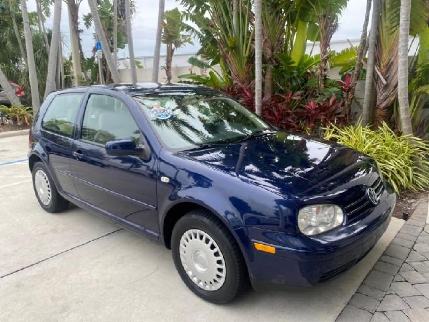 2002 Indigo Blue Pearl /Beige Volkswagen Golf GL LOW MILES 39,298 1 OWNER (9BWBB61J824) with an 2.0L SOHC SMPI I4 Engine engine, Automatic transmission, located at 4701 North Dixie Hwy, Pompano Beach, FL, 33064, (954) 422-2889, 26.240938, -80.123474 - OUR WEBPAGE FLORIDACARS1.COM HAS OVER 100 PHOTOS AND FREE CARFAX LINK 2002 VOLKSWAGEN GOLF GL 1 OWNER HATCHBACK VIN: 9BWBB61J824068531 9 B W B B 6 1 J 8 2 4 0 6 8 5 3 1 HATCHBACK 2 DR 2.0L I4 F SOHC 8V GASOLINE 31 MPG FRONT WHEEL DRIVE Features ABS Brakes Air Conditioning AM/FM Stereo Automatic Tran - Photo#91