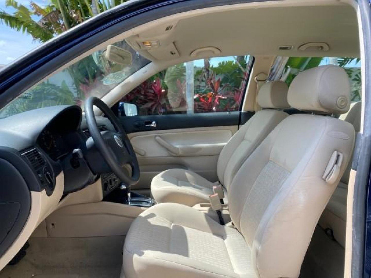 2002 Indigo Blue Pearl /Beige Volkswagen Golf GL LOW MILES 39,298 1 OWNER (9BWBB61J824) with an 2.0L SOHC SMPI I4 Engine engine, Automatic transmission, located at 4701 North Dixie Hwy, Pompano Beach, FL, 33064, (954) 422-2889, 26.240938, -80.123474 - OUR WEBPAGE FLORIDACARS1.COM HAS OVER 100 PHOTOS AND FREE CARFAX LINK 2002 VOLKSWAGEN GOLF GL 1 OWNER HATCHBACK VIN: 9BWBB61J824068531 9 B W B B 6 1 J 8 2 4 0 6 8 5 3 1 HATCHBACK 2 DR 2.0L I4 F SOHC 8V GASOLINE 31 MPG FRONT WHEEL DRIVE Features ABS Brakes Air Conditioning AM/FM Stereo Automatic Tran - Photo#42