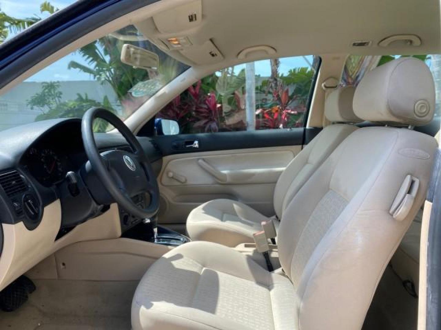 2002 Indigo Blue Pearl /Beige Volkswagen Golf GL LOW MILES 39,298 1 OWNER (9BWBB61J824) with an 2.0L SOHC SMPI I4 Engine engine, Automatic transmission, located at 4701 North Dixie Hwy, Pompano Beach, FL, 33064, (954) 422-2889, 26.240938, -80.123474 - OUR WEBPAGE FLORIDACARS1.COM HAS OVER 100 PHOTOS AND FREE CARFAX LINK 2002 VOLKSWAGEN GOLF GL 1 OWNER HATCHBACK VIN: 9BWBB61J824068531 9 B W B B 6 1 J 8 2 4 0 6 8 5 3 1 HATCHBACK 2 DR 2.0L I4 F SOHC 8V GASOLINE 31 MPG FRONT WHEEL DRIVE Features ABS Brakes Air Conditioning AM/FM Stereo Automatic Tran - Photo#43