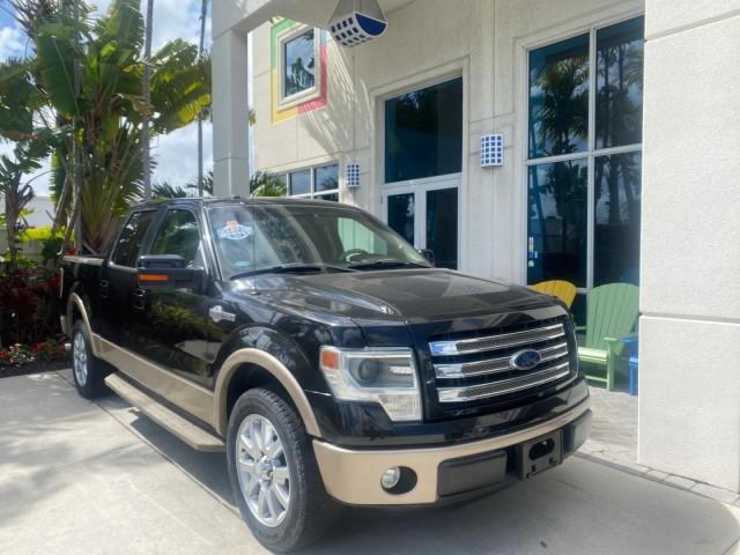2013 Tuxedo Black Metallic /Chaparral w/Pale Adobe Interior Ford F-150 King Ranch LOW MILES 60,151 1 OWNER (1FTFW1CF6DK) with an 5.0L V8 FFV Engine engine, Automatic transmission, located at 4701 North Dixie Hwy, Pompano Beach, FL, 33064, (954) 422-2889, 26.240938, -80.123474 - OUR WEBPAGE FLORIDACARS1.COM HAS OVER 100 PHOTOS AND FREE CARFAX LINK 2013 FORD F-150 KING RANCH 1 OWNER FLORIDA SUNROOF LOADED VIN: 1FTFW1CF6DKF83375 1 F T F W 1 C F 6 D K F 8 3 3 7 5 CREW PICKUP 5.0L V8 F DOHC 32V FLEX FUEL 21 MPG REAR WHEEL DRIVE Features A/C Seat(s) ABS Brakes Air Conditioning A - Photo#2