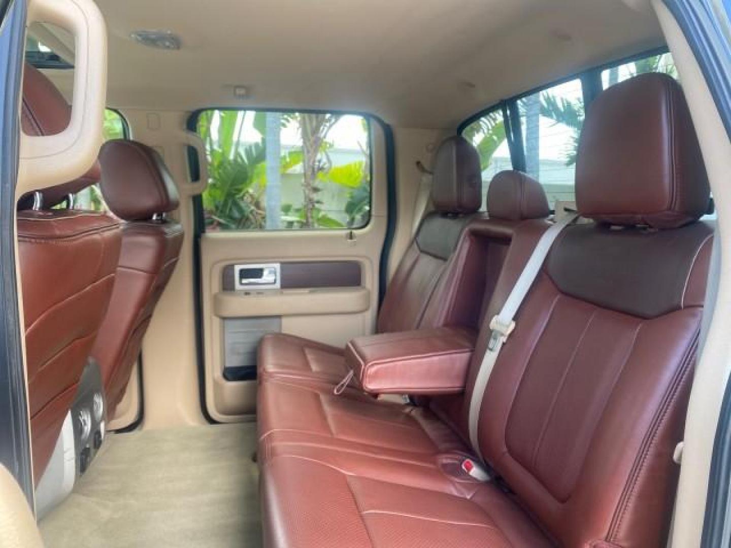 2013 Tuxedo Black Metallic /Chaparral w/Pale Adobe Interior Ford F-150 King Ranch LOW MILES 60,151 1 OWNER (1FTFW1CF6DK) with an 5.0L V8 FFV Engine engine, Automatic transmission, located at 4701 North Dixie Hwy, Pompano Beach, FL, 33064, (954) 422-2889, 26.240938, -80.123474 - OUR WEBPAGE FLORIDACARS1.COM HAS OVER 100 PHOTOS AND FREE CARFAX LINK 2013 FORD F-150 KING RANCH 1 OWNER FLORIDA SUNROOF LOADED VIN: 1FTFW1CF6DKF83375 1 F T F W 1 C F 6 D K F 8 3 3 7 5 CREW PICKUP 5.0L V8 F DOHC 32V FLEX FUEL 21 MPG REAR WHEEL DRIVE Features A/C Seat(s) ABS Brakes Air Conditioning A - Photo#81