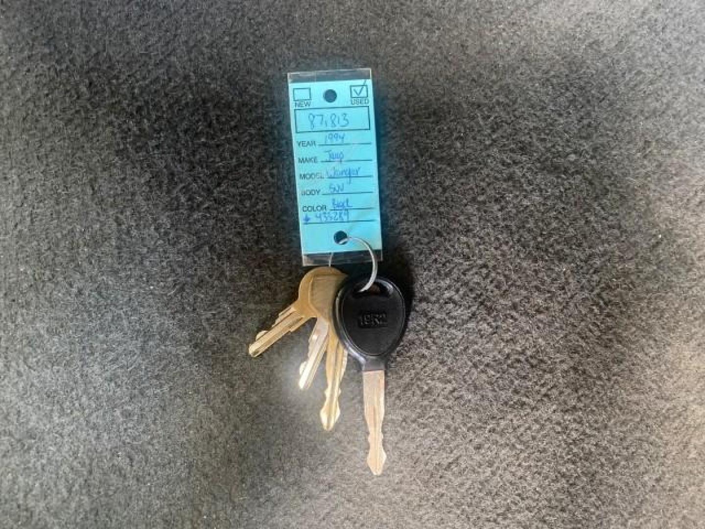 1994 Black /Gray Jeep Wrangler 4.0 6 CYL SE LOW MILES 87,813 (1J4FY29S8RP) with an 4.0L Straight 6-Cyl Engine engine, Automatic transmission, located at 4701 North Dixie Hwy, Pompano Beach, FL, 33064, (954) 422-2889, 26.240938, -80.123474 - OUR WEBPAGE FLORIDACARS1.COM HAS OVER 100 PHOTOS AND FREE CARFAX LINK 1994 JEEP WRANGLER SE AUTO AC BRAND NEW TOP WITH HARDWARE $ 2000 VALUE INCLUDED VIN: 1J4FY29S8RP433289 1 J 4 F Y 2 9 S 8 R P 4 3 3 2 8 9 UTILITY (BLAZER, JIMMY, SCOUT, ETC.) 4.0L I6 F GASOLINE REAR WHEEL DRIVE W/ 4X4 Features ABS - Photo#23