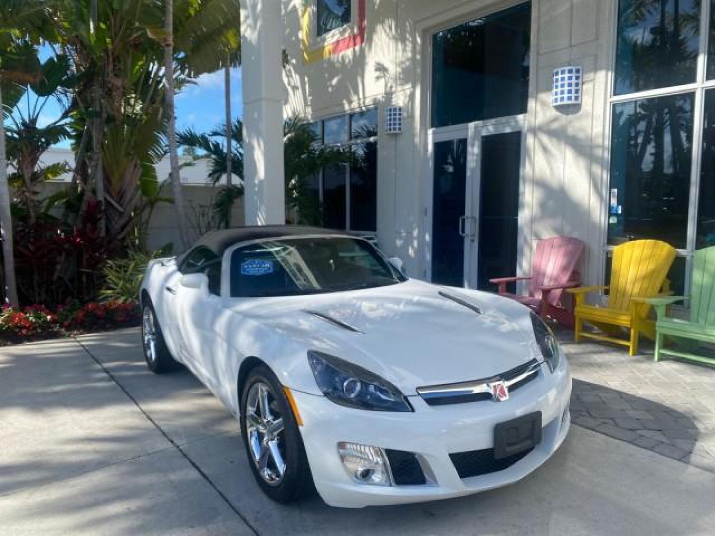 2008 Polar White /Black Saturn Sky Red Line LOW MILES 29,810 SOFT TOP (1G8MF35X78Y) with an Turbocharged And Intercooled Ecotec 2.0L VVT DOHC 4-Cyl Aluminum Engine engine, Automatic transmission, located at 4701 North Dixie Hwy, Pompano Beach, FL, 33064, (954) 422-2889, 26.240938, -80.123474 - OUR WEBPAGE FLORIDACARS1.COM HAS OVER 100 PHOTOS AND FREE CARFAX LINK 2008 SATURN SKY RED LINE TOP OF THE LINE TURBO FAST VIN: 1G8MF35X78Y121221 1 G 8 M F 3 5 X 7 8 Y 1 2 1 2 2 1 CONVERTIBLE 2.0L I4 F DOHC GASOLINE 31 MPG REAR WHEEL DRIVE Features ABS Brakes Air Conditioning Alloy Wheels AM/FM Stere - Photo#1