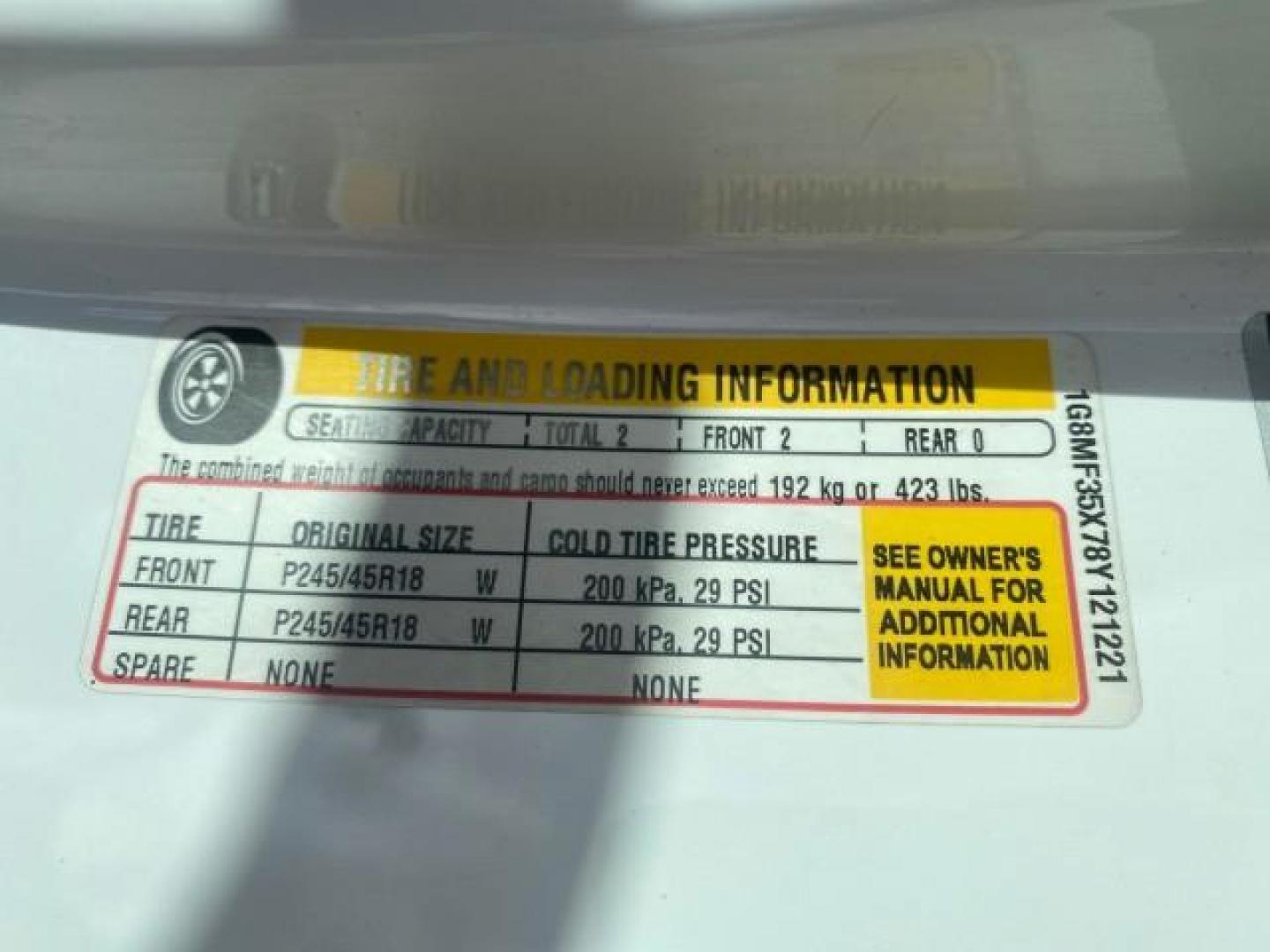 2008 Polar White /Black Saturn Sky Red Line LOW MILES 29,810 SOFT TOP (1G8MF35X78Y) with an Turbocharged And Intercooled Ecotec 2.0L VVT DOHC 4-Cyl Aluminum Engine engine, Automatic transmission, located at 4701 North Dixie Hwy, Pompano Beach, FL, 33064, (954) 422-2889, 26.240938, -80.123474 - OUR WEBPAGE FLORIDACARS1.COM HAS OVER 100 PHOTOS AND FREE CARFAX LINK 2008 SATURN SKY RED LINE TOP OF THE LINE TURBO FAST VIN: 1G8MF35X78Y121221 1 G 8 M F 3 5 X 7 8 Y 1 2 1 2 2 1 CONVERTIBLE 2.0L I4 F DOHC GASOLINE 31 MPG REAR WHEEL DRIVE Features ABS Brakes Air Conditioning Alloy Wheels AM/FM Stere - Photo#97