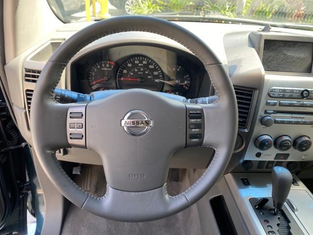 2007 Majestic Blue /Graphite/Titanium Nissan Titan LE 1 OWNER LOW MILES 39,670 CREW CAB (1N6BA07A67N) with an 5.6L DOHC 32-Valve V8 FFV Engine engine, Automatic transmission, located at 4701 North Dixie Hwy, Pompano Beach, FL, 33064, (954) 422-2889, 26.240938, -80.123474 - OUR WEBPAGE FLORIDACARS1.COM HAS OVER 100 PHOTOS AND FREE CARFAX LINK 2007 NISSAN TITAN LE FFV 1 OWNER CREW CAB LEATHER VIN: 1N6BA07A67N215171 1 N 6 B A 0 7 A 6 7 N 2 1 5 1 7 1 CREW PICKUP 5.6L V8 F DOHC 32V FLEX FUEL 19 MPG REAR WHEEL DRIVE Features ABS Brakes Air Conditioning Alloy Wheels AM/FM St - Photo#51