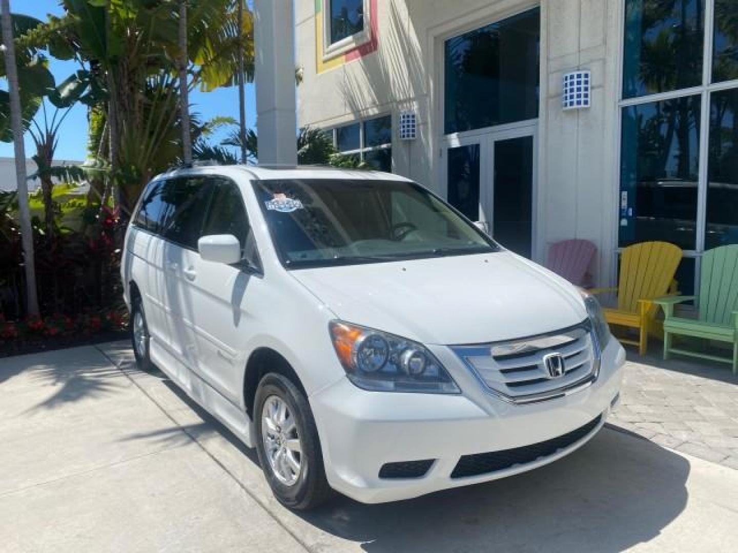 2010 Taffeta White /Ivory Honda Odyssey EX-L LOW MILES 58,506 1 OWNER BRAUN (5FNRL3H68AB) with an 3.5L SOHC MPFI 24-Valve i-VTEC V6 Engine engine, Automatic transmission, located at 4701 North Dixie Hwy, Pompano Beach, FL, 33064, (954) 422-2889, 26.240938, -80.123474 - OUR WEBPAGE FLORIDACARS1.COM HAS OVER 100 PHOTOS AND FREE CARFAX LINK 2010 HONDA ODYSSEY EX-L 1 OWNER BRAUN HANDICAP CONVERSION VAN NEW $33,544 VIN: 5FNRL3H68AB090445 5 F N R L 3 H 6 8 A B 0 9 0 4 4 5 VAN 3.5L V6 F SOHC 24V GASOLINE 25 MPG FRONT WHEEL DRIVE Features ABS Brakes Air Conditioning Alloy- Photo#1