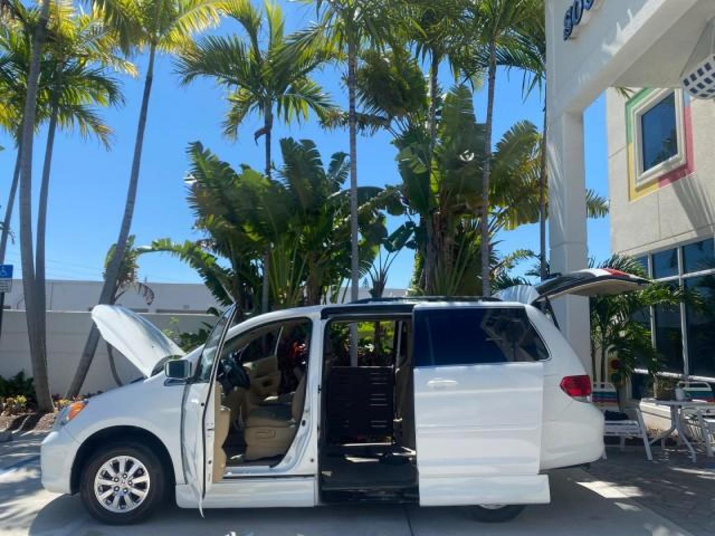 2010 Taffeta White /Ivory Honda Odyssey EX-L LOW MILES 58,506 1 OWNER BRAUN (5FNRL3H68AB) with an 3.5L SOHC MPFI 24-Valve i-VTEC V6 Engine engine, Automatic transmission, located at 4701 North Dixie Hwy, Pompano Beach, FL, 33064, (954) 422-2889, 26.240938, -80.123474 - OUR WEBPAGE FLORIDACARS1.COM HAS OVER 100 PHOTOS AND FREE CARFAX LINK 2010 HONDA ODYSSEY EX-L 1 OWNER BRAUN HANDICAP CONVERSION VAN NEW $33,544 VIN: 5FNRL3H68AB090445 5 F N R L 3 H 6 8 A B 0 9 0 4 4 5 VAN 3.5L V6 F SOHC 24V GASOLINE 25 MPG FRONT WHEEL DRIVE Features ABS Brakes Air Conditioning Alloy- Photo#8