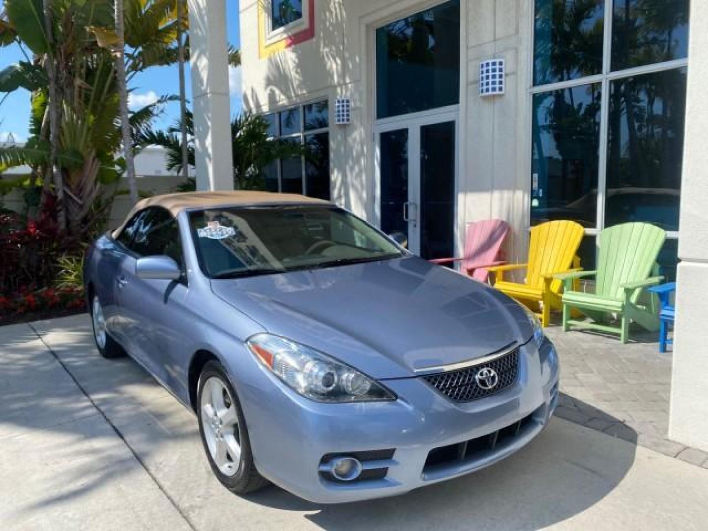 2007 Cosmic Blue Metallic /Ivory Toyota Camry Solara SLE LOW MILES 60,485 1 OWNER FL (4T1FA38P57U) with an 3.3L DOHC SMPI VVT-i 24-Valve V6 Engine engine, Automatic transmission, located at 4701 North Dixie Hwy, Pompano Beach, FL, 33064, (954) 422-2889, 26.240938, -80.123474 - OUR WEBPAGE FLORIDACARS1.COM HAS OVER 100 PHOTOS AND FREE CARFAX LINK 2007 Toyota Camry Solara SLE V6 1 OWNER FL Convertible 3.3L V6 F DOHC 24V Gasoline Front Wheel Drive Features ABS Brakes Air Conditioning Alloy Wheels AM/FM Stereo Automatic Transmission Auxiliary Audio Input Bluetooth Technology - Photo#1