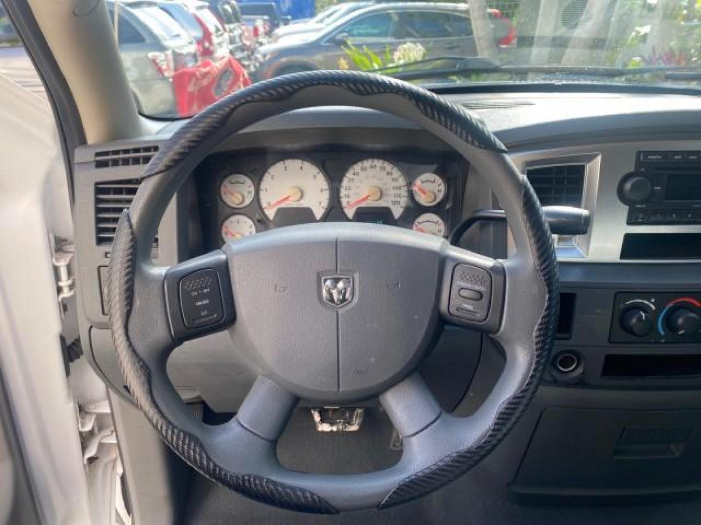 2007 Bright White /Medium Slate Gray Dodge Ram 1500 SLT CREW CAB CAMPER TOP 5.7 V8 (1D7HA182X7S) with an 5.7L V8 Hemi Multi-Displacement Engine engine, Automatic transmission, located at 4701 North Dixie Hwy, Pompano Beach, FL, 33064, (954) 422-2889, 26.240938, -80.123474 - OUR WEBPAGE FLORIDACARS1.COM HAS OVER 100 PHOTOS AND FREE CARFAX LINK 2007 Dodge Ram 1500 SLT 8 FT CREW CAB FIBER GLASS CAMPER TOP 4 Door Extended Cab Pickup 5.7L V8 F 16V Gasoline 19 MPG Rear Wheel Drive Features 20 Inch Plus Wheels ABS Brakes Air Conditioning Alloy Wheels AM/FM Stereo Automatic Tr- Photo#49