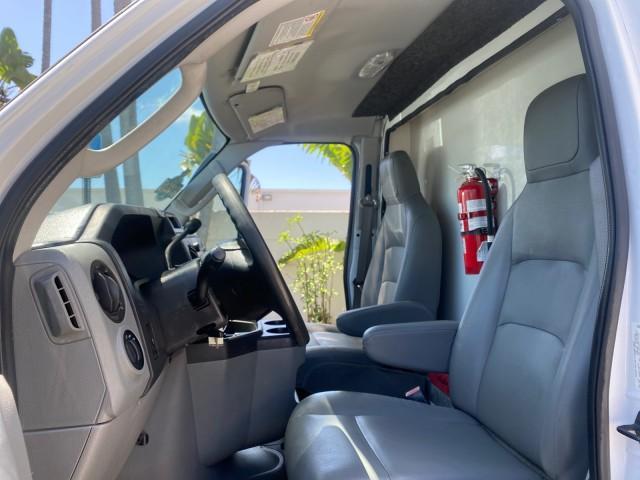 2013 Oxford White /Medium Flint Ford Econoline Commercial Cutaway 1 OWNER E 450 BOX TRUCK (1FDXE4FS4DD) with an 6.8L SOHC EFI Triton V10 Engine engine, Automatic transmission, located at 4701 North Dixie Hwy, Pompano Beach, FL, 33064, (954) 422-2889, 26.240938, -80.123474 - OUR WEBPAGE FLORIDACARS1.COM HAS OVER 100 PHOTOS AND FREE CARFAX LINK 2013 Ford Econoline Super Duty E-450 BOX TRUCK 1 OWNER 17 FT DUAL REAR WHEELS HEAVY DUTY POWER LIFT GATE VIN:1FDXE4FS4DDA91512 Cutaway 6.8L V10 F SOHC 20V Gasoline Rear Wheel Drive Features ABS Brakes Air Conditioning AM/FM Stereo - Photo#10