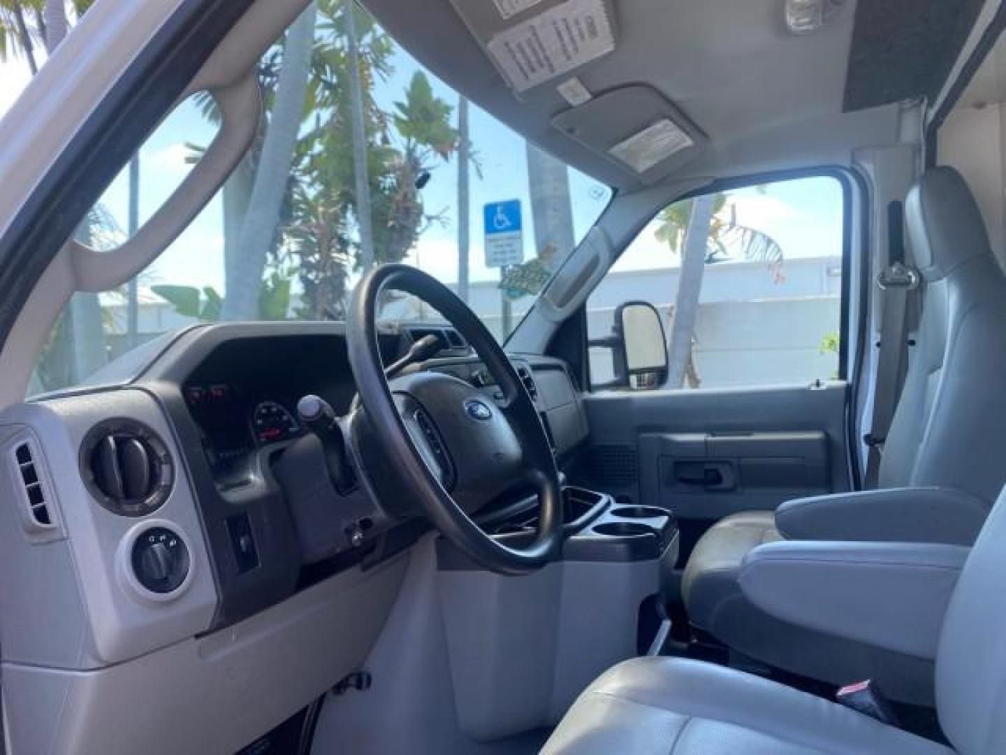 2013 Oxford White /Medium Flint Ford Econoline Commercial Cutaway 1 OWNER E 450 BOX TRUCK (1FDXE4FS4DD) with an 6.8L SOHC EFI Triton V10 Engine engine, Automatic transmission, located at 4701 North Dixie Hwy, Pompano Beach, FL, 33064, (954) 422-2889, 26.240938, -80.123474 - OUR WEBPAGE FLORIDACARS1.COM HAS OVER 100 PHOTOS AND FREE CARFAX LINK 2013 Ford Econoline Super Duty E-450 BOX TRUCK 1 OWNER 17 FT DUAL REAR WHEELS HEAVY DUTY POWER LIFT GATE VIN:1FDXE4FS4DDA91512 Cutaway 6.8L V10 F SOHC 20V Gasoline Rear Wheel Drive Features ABS Brakes Air Conditioning AM/FM Stereo - Photo#49