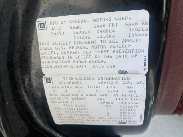 1993 Black /Red Chevrolet Caprice Classic STATON WAGON 1 OWNER (1G1BL8375PW) with an 5.7L V8 F OHV 16V engine, Automatic transmission, located at 4701 North Dixie Hwy, Pompano Beach, FL, 33064, (954) 422-2889, 26.240938, -80.123474 - OUR WEBPAGE FLORIDACARS1.COM HAS OVER 100 PHOTOS AND FREE CARFAX LINK 1993 Chevrolet Caprice -1 OWNER STATION WAGON REAR JUMP SEAT INCLUDED - NO ACCIDENTS EVER - VERY HARD COLOR COMBO TO FIND BLACK EXTERIOR RED INTERIOR Wagon 4 DR 5.7L V8 F OHV 16V Gasoline Rear Wheel Drive Features ABS Brakes Air C - Photo#67