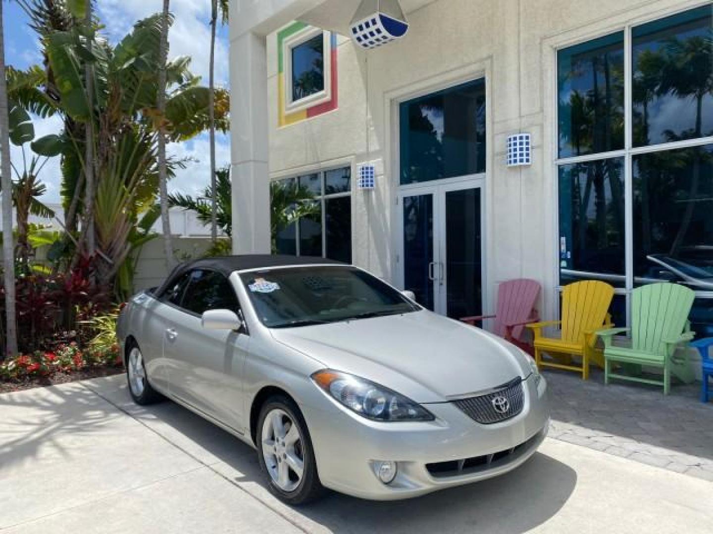 2006 Lunar Mist Metallic /Dark Stone Toyota Camry Solara SLE V6 LOW MILES 54,978 1 OWNER (4T1FA38P36U) with an 3.3L DOHC SMPI 24-Valve V6 Engine engine, Automatic transmission, located at 4701 North Dixie Hwy, Pompano Beach, FL, 33064, (954) 422-2889, 26.240938, -80.123474 - OUR WEBPAGE FLORIDACARS1.COM HAS OVER 100 PHOTOS AND FREE CARFAX LINK 2006 Toyota Camry Solara SLE V6 1 OWNER LEATHER LOADED ABSOLUTELY NO CRACKS ON THE DASH Convertible 3.3L V6 F DOHC 24V Gasoline 28 MPG Front Wheel Drive Features ABS Brakes Air Conditioning Alloy Wheels AM/FM Stereo Automatic Tran - Photo#1
