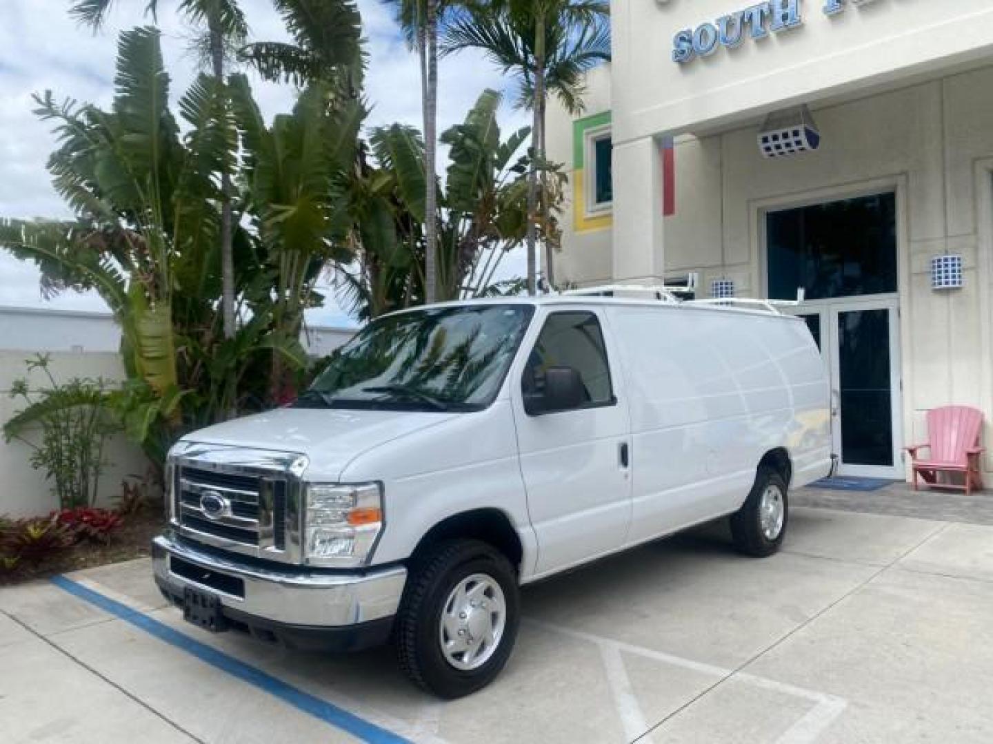 2014 Oxford White /Medium Flint Ford Econoline Cargo Van EXTENDED LOW MILES 6,380 1 OWNER (1FTNS1EW3ED) with an 4.6L EFI V8 FFV Capable Engine engine, Automatic transmission, located at 4701 North Dixie Hwy, Pompano Beach, FL, 33064, (954) 422-2889, 26.240938, -80.123474 - OUR WEBPAGE FLORIDACARS1.COM HAS OVER 100 PHOTOS AND FREE CARFAX LINK 2014 Ford E-Series E-150 1 OWNER Van 4.6L V8 F SOHC 16V Gasoline 16 MPG Rear Wheel Drive Features ABS Brakes Air Conditioning AM/FM Stereo Automatic Transmission Auxiliary Audio Input Barn Doors Power Locks Traction Control Vinyl - Photo#28