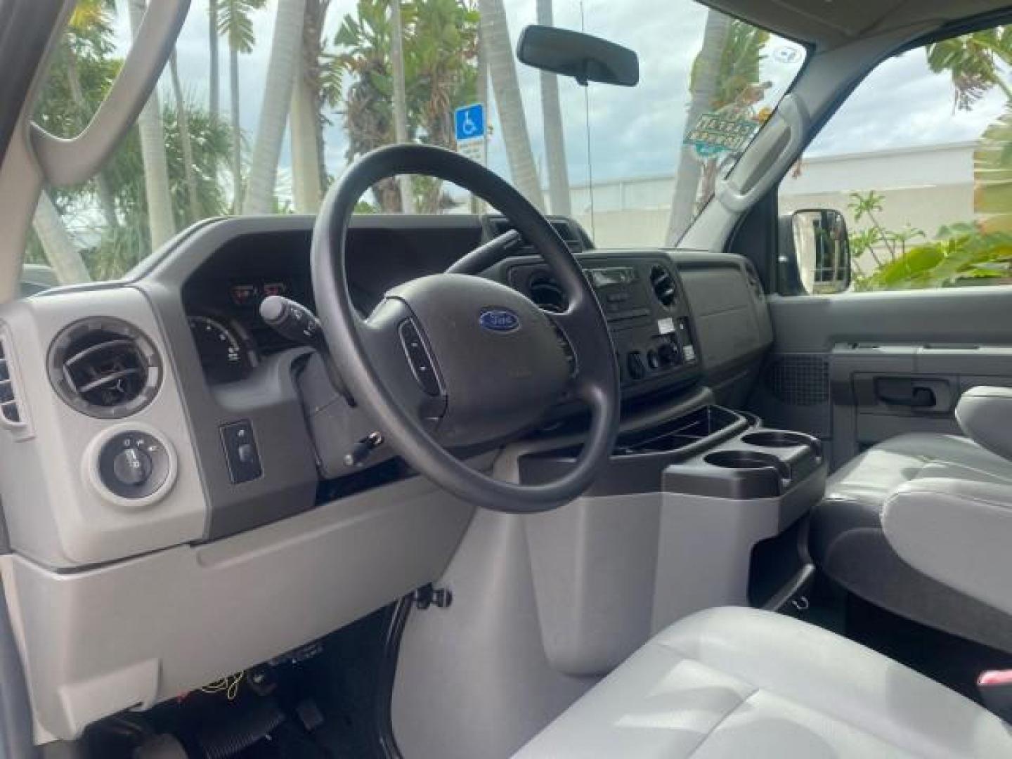 2014 Oxford White /Medium Flint Ford Econoline Cargo Van EXTENDED LOW MILES 6,380 1 OWNER (1FTNS1EW3ED) with an 4.6L EFI V8 FFV Capable Engine engine, Automatic transmission, located at 4701 North Dixie Hwy, Pompano Beach, FL, 33064, (954) 422-2889, 26.240938, -80.123474 - OUR WEBPAGE FLORIDACARS1.COM HAS OVER 100 PHOTOS AND FREE CARFAX LINK 2014 Ford E-Series E-150 1 OWNER Van 4.6L V8 F SOHC 16V Gasoline 16 MPG Rear Wheel Drive Features ABS Brakes Air Conditioning AM/FM Stereo Automatic Transmission Auxiliary Audio Input Barn Doors Power Locks Traction Control Vinyl - Photo#48