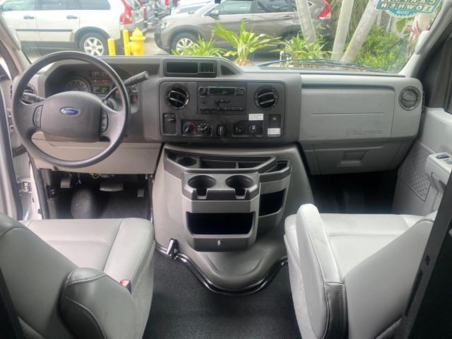 2014 Oxford White /Medium Flint Ford Econoline Cargo Van EXTENDED LOW MILES 6,380 1 OWNER (1FTNS1EW3ED) with an 4.6L EFI V8 FFV Capable Engine engine, Automatic transmission, located at 4701 North Dixie Hwy, Pompano Beach, FL, 33064, (954) 422-2889, 26.240938, -80.123474 - OUR WEBPAGE FLORIDACARS1.COM HAS OVER 100 PHOTOS AND FREE CARFAX LINK 2014 Ford E-Series E-150 1 OWNER Van 4.6L V8 F SOHC 16V Gasoline 16 MPG Rear Wheel Drive Features ABS Brakes Air Conditioning AM/FM Stereo Automatic Transmission Auxiliary Audio Input Barn Doors Power Locks Traction Control Vinyl - Photo#93