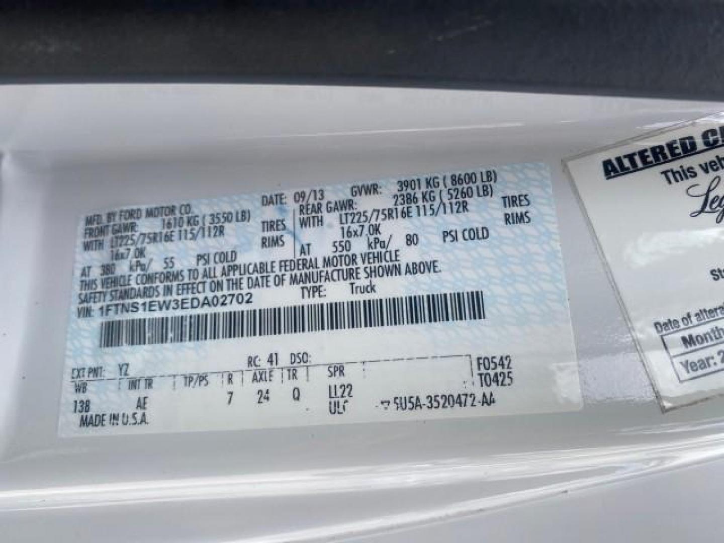 2014 Oxford White /Medium Flint Ford Econoline Cargo Van EXTENDED LOW MILES 6,380 1 OWNER (1FTNS1EW3ED) with an 4.6L EFI V8 FFV Capable Engine engine, Automatic transmission, located at 4701 North Dixie Hwy, Pompano Beach, FL, 33064, (954) 422-2889, 26.240938, -80.123474 - OUR WEBPAGE FLORIDACARS1.COM HAS OVER 100 PHOTOS AND FREE CARFAX LINK 2014 Ford E-Series E-150 1 OWNER Van 4.6L V8 F SOHC 16V Gasoline 16 MPG Rear Wheel Drive Features ABS Brakes Air Conditioning AM/FM Stereo Automatic Transmission Auxiliary Audio Input Barn Doors Power Locks Traction Control Vinyl - Photo#95