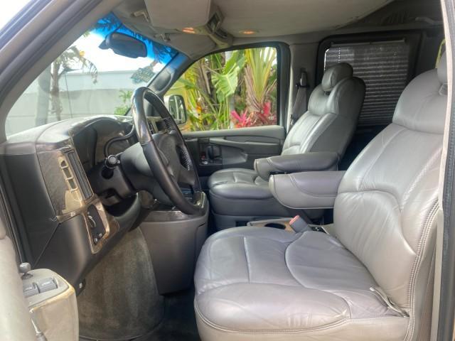 2004 Sandalwood Metallic /Neutral Chevrolet Express Passenger 1 OWNER HI TOP EXPLORER CONVERSION (1GBFG15T141) with an 5.3L Vortec 5300 V8 SFI Engine engine, Automatic transmission, located at 4701 North Dixie Hwy, Pompano Beach, FL, 33064, (954) 422-2889, 26.240938, -80.123474 - OUR WEBPAGE FLORIDACARS1.COM HAS OVER 100 PHOTOS AND FREE CARFAX LINK 2004 Chevrolet Express 1500 EXPLORER HIGH TOP CONVERSION TOP OF THE LINE LEATHER LOADED DUAL DOORS ON BOTH SIDES ONE OF A KIND FIND WILL NOT LAST IN STOCK Van 5.3L V8 F Gasoline 20 MPG Rear Wheel Drive Features ABS Brakes Air Cond - Photo#44