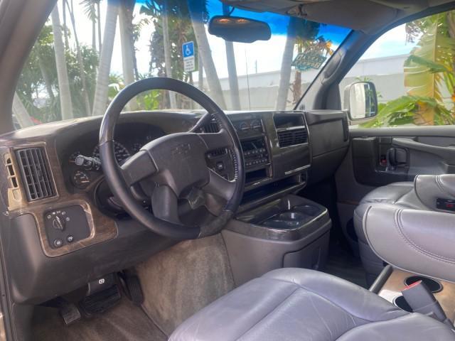 2004 Sandalwood Metallic /Neutral Chevrolet Express Passenger 1 OWNER HI TOP EXPLORER CONVERSION (1GBFG15T141) with an 5.3L Vortec 5300 V8 SFI Engine engine, Automatic transmission, located at 4701 North Dixie Hwy, Pompano Beach, FL, 33064, (954) 422-2889, 26.240938, -80.123474 - OUR WEBPAGE FLORIDACARS1.COM HAS OVER 100 PHOTOS AND FREE CARFAX LINK 2004 Chevrolet Express 1500 EXPLORER HIGH TOP CONVERSION TOP OF THE LINE LEATHER LOADED DUAL DOORS ON BOTH SIDES ONE OF A KIND FIND WILL NOT LAST IN STOCK Van 5.3L V8 F Gasoline 20 MPG Rear Wheel Drive Features ABS Brakes Air Cond - Photo#49