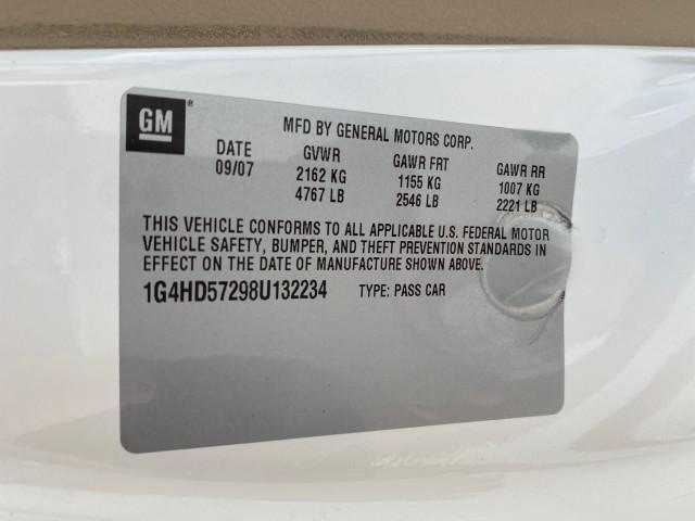 2008 White Opal /Cocoa/Cashmere Buick Lucerne CXL LOW MILES 40,989 1 OWNER (1G4HD57298U) with an 3.8L V6 SFI Engine engine, Automatic transmission, located at 4701 North Dixie Hwy, Pompano Beach, FL, 33064, (954) 422-2889, 26.240938, -80.123474 - OUR WEBPAGE FLORIDACARS1.COM HAS OVER 100 PHOTOS AND FREE CARFAX LINK 2008 Buick Lucerne CXL 1 OWNER CARFAX MINOR BUMPER SCUFF AUTO CHECK 1 OWNER NO ACCIDENTS Sedan 4 DR 3.8L V6 F Gasoline 28 MPG Front Wheel Drive Features ABS Brakes Air Conditioning Alloy Wheels AM/FM Stereo Automatic Transmission - Photo#73