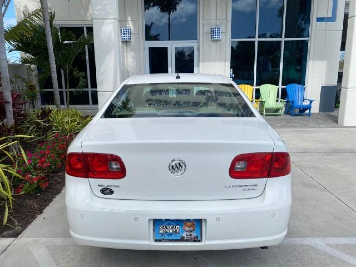 2008 White Opal /Cocoa/Cashmere Buick Lucerne CXL LOW MILES 40,989 1 OWNER (1G4HD57298U) with an 3.8L V6 SFI Engine engine, Automatic transmission, located at 4701 North Dixie Hwy, Pompano Beach, FL, 33064, (954) 422-2889, 26.240938, -80.123474 - OUR WEBPAGE FLORIDACARS1.COM HAS OVER 100 PHOTOS AND FREE CARFAX LINK 2008 Buick Lucerne CXL 1 OWNER CARFAX MINOR BUMPER SCUFF AUTO CHECK 1 OWNER NO ACCIDENTS Sedan 4 DR 3.8L V6 F Gasoline 28 MPG Front Wheel Drive Features ABS Brakes Air Conditioning Alloy Wheels AM/FM Stereo Automatic Transmission- Photo#99