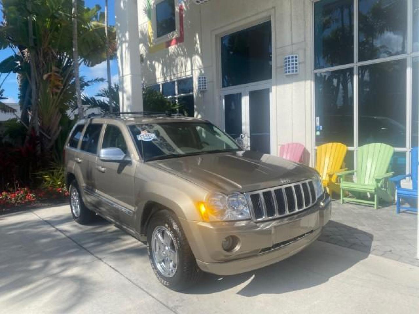 2006 Dark Khaki Pearl /Dark Khaki/Lght Graystone Jeep Grand Cherokee Overland LOW MILES 57,372 1 OWNER 4WD (1J8HR68226C) with an 5.7L Hemi Multi Displacement Engine engine, Automatic transmission, located at 4701 North Dixie Hwy, Pompano Beach, FL, 33064, (954) 422-2889, 26.240938, -80.123474 - OUR WEBPAGE FLORIDACARS1.COM HAS OVER 100 PHOTOS AND FREE CARFAX LINK 2006 Jeep Grand Cherokee Overland 1 OWNER 4WD 4 Door Wagon/Sport Utility 5.7L V8 F Gasoline 19 MPG Rear Wheel Drive w/ 4X4 Features 4WD/AWD ABS Brakes Air Conditioning Alloy Wheels AM/FM Stereo Automatic Transmission Auxiliary Aud- Photo#1