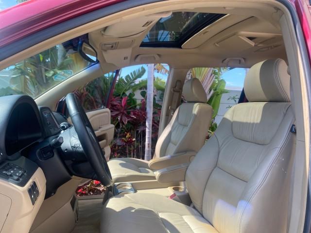 2005 Redrock Pearl /Ivory Honda Odyssey TOURING LOW MILES 62,337 FL (5FNRL38815B) with an 3.5L SOHC MPFI 24-Valve i-VTEC V6 Engine engine, Automatic transmission, located at 4701 North Dixie Hwy, Pompano Beach, FL, 33064, (954) 422-2889, 26.240938, -80.123474 - OUR WEBPAGE FLORIDACARS1.COM HAS OVER 100 PHOTOS AND FREE CARFAX LINK 2005 Honda Odyssey Touring LOADED LEATHER SUNROOF NAVIGATION Van 3.5L V6 F SOHC 24V Gasoline 28 MPG Front Wheel Drive Features ABS Brakes Air Conditioning Alloy Wheels AM/FM Stereo Automatic Transmission Auxiliary Audio Input CD A - Photo#10