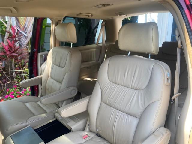 2005 Redrock Pearl /Ivory Honda Odyssey TOURING LOW MILES 62,337 FL (5FNRL38815B) with an 3.5L SOHC MPFI 24-Valve i-VTEC V6 Engine engine, Automatic transmission, located at 4701 North Dixie Hwy, Pompano Beach, FL, 33064, (954) 422-2889, 26.240938, -80.123474 - OUR WEBPAGE FLORIDACARS1.COM HAS OVER 100 PHOTOS AND FREE CARFAX LINK 2005 Honda Odyssey Touring LOADED LEATHER SUNROOF NAVIGATION Van 3.5L V6 F SOHC 24V Gasoline 28 MPG Front Wheel Drive Features ABS Brakes Air Conditioning Alloy Wheels AM/FM Stereo Automatic Transmission Auxiliary Audio Input CD A - Photo#14