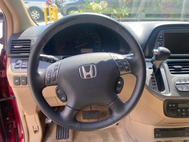2005 Redrock Pearl /Ivory Honda Odyssey TOURING LOW MILES 62,337 FL (5FNRL38815B) with an 3.5L SOHC MPFI 24-Valve i-VTEC V6 Engine engine, Automatic transmission, located at 4701 North Dixie Hwy, Pompano Beach, FL, 33064, (954) 422-2889, 26.240938, -80.123474 - OUR WEBPAGE FLORIDACARS1.COM HAS OVER 100 PHOTOS AND FREE CARFAX LINK 2005 Honda Odyssey Touring LOADED LEATHER SUNROOF NAVIGATION Van 3.5L V6 F SOHC 24V Gasoline 28 MPG Front Wheel Drive Features ABS Brakes Air Conditioning Alloy Wheels AM/FM Stereo Automatic Transmission Auxiliary Audio Input CD A - Photo#46