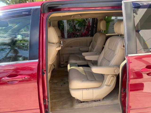 2005 Redrock Pearl /Ivory Honda Odyssey TOURING LOW MILES 62,337 FL (5FNRL38815B) with an 3.5L SOHC MPFI 24-Valve i-VTEC V6 Engine engine, Automatic transmission, located at 4701 North Dixie Hwy, Pompano Beach, FL, 33064, (954) 422-2889, 26.240938, -80.123474 - OUR WEBPAGE FLORIDACARS1.COM HAS OVER 100 PHOTOS AND FREE CARFAX LINK 2005 Honda Odyssey Touring LOADED LEATHER SUNROOF NAVIGATION Van 3.5L V6 F SOHC 24V Gasoline 28 MPG Front Wheel Drive Features ABS Brakes Air Conditioning Alloy Wheels AM/FM Stereo Automatic Transmission Auxiliary Audio Input CD A - Photo#75