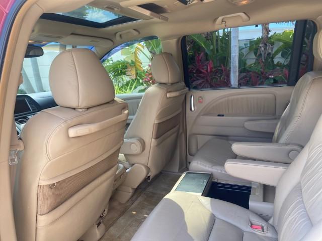 2005 Redrock Pearl /Ivory Honda Odyssey TOURING LOW MILES 62,337 FL (5FNRL38815B) with an 3.5L SOHC MPFI 24-Valve i-VTEC V6 Engine engine, Automatic transmission, located at 4701 North Dixie Hwy, Pompano Beach, FL, 33064, (954) 422-2889, 26.240938, -80.123474 - OUR WEBPAGE FLORIDACARS1.COM HAS OVER 100 PHOTOS AND FREE CARFAX LINK 2005 Honda Odyssey Touring LOADED LEATHER SUNROOF NAVIGATION Van 3.5L V6 F SOHC 24V Gasoline 28 MPG Front Wheel Drive Features ABS Brakes Air Conditioning Alloy Wheels AM/FM Stereo Automatic Transmission Auxiliary Audio Input CD A - Photo#79