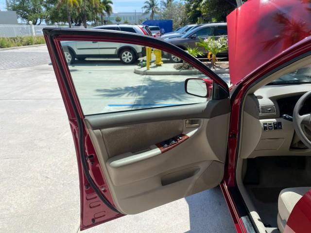 2005 Impulse Red Pearl /Light Gray Toyota Corolla S LOW MILES 48,006 1 OWNER (1NXBR30E15Z) with an 1.8L DOHC SEFI 16-Valve 4-Cyl Aluminum Engine engine, Automatic transmission, located at 4701 North Dixie Hwy, Pompano Beach, FL, 33064, (954) 422-2889, 26.240938, -80.123474 - OUR WEBPAGE FLORIDACARS1.COM HAS OVER 100 PHOTOS AND FREE CARFAX LINK 2005 Toyota Corolla S 1 OWNER Sedan 4 DR 1.8L I4 F DOHC 16V Gasoline 38 MPG Front Wheel Drive Features Air Conditioning AM/FM Stereo Automatic Transmission CD Audio Cloth Seats Cruise Control Power Locks Power Mirrors Power Window - Photo#9