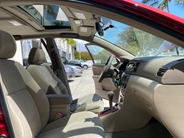 2005 Impulse Red Pearl /Light Gray Toyota Corolla S LOW MILES 48,006 1 OWNER (1NXBR30E15Z) with an 1.8L DOHC SEFI 16-Valve 4-Cyl Aluminum Engine engine, Automatic transmission, located at 4701 North Dixie Hwy, Pompano Beach, FL, 33064, (954) 422-2889, 26.240938, -80.123474 - OUR WEBPAGE FLORIDACARS1.COM HAS OVER 100 PHOTOS AND FREE CARFAX LINK 2005 Toyota Corolla S 1 OWNER Sedan 4 DR 1.8L I4 F DOHC 16V Gasoline 38 MPG Front Wheel Drive Features Air Conditioning AM/FM Stereo Automatic Transmission CD Audio Cloth Seats Cruise Control Power Locks Power Mirrors Power Window - Photo#12